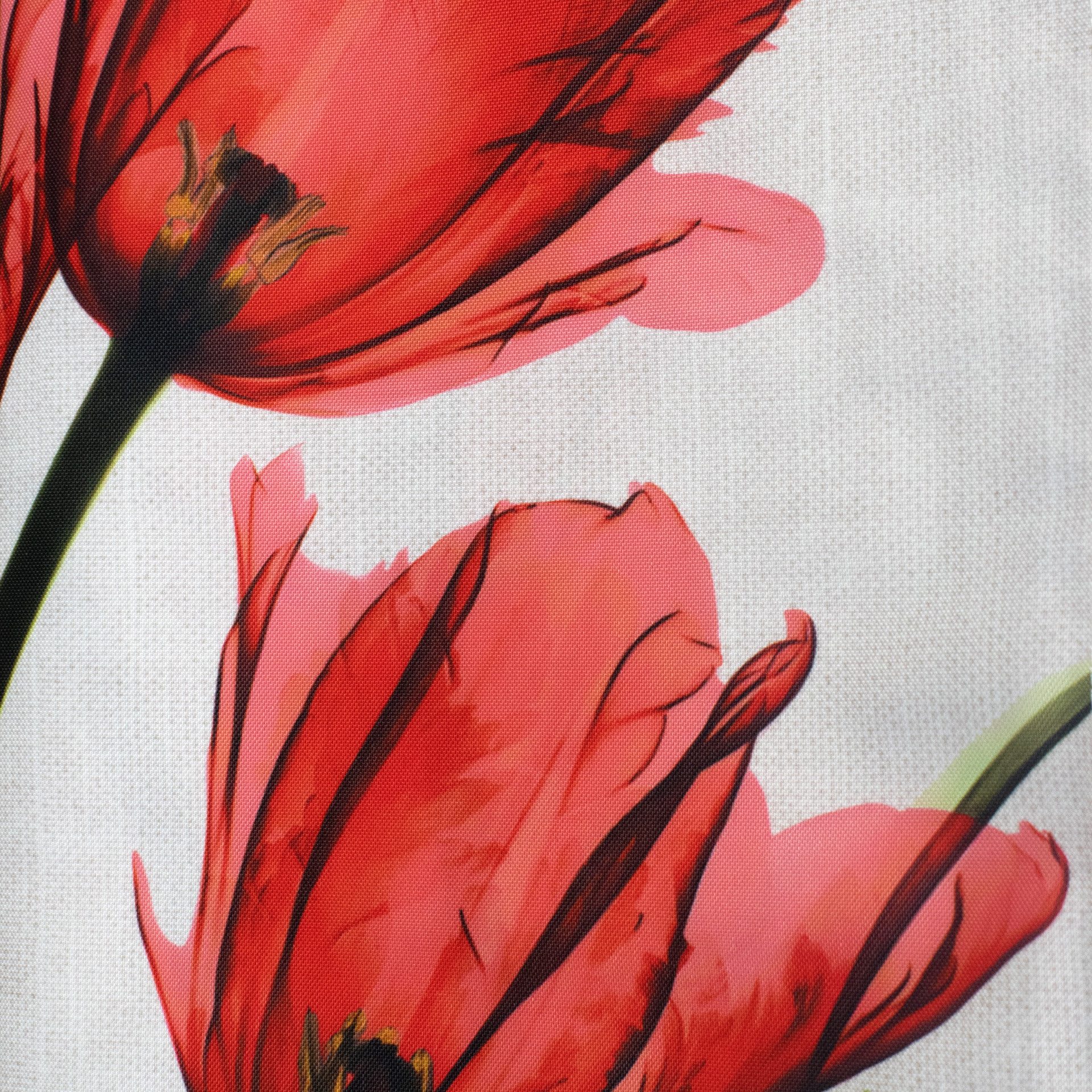 Delindo Lifestyle Tischläufer Tulpen, modern bedruckte Motiv Tischdecke für Frühling und Sommer, 40x140 cm