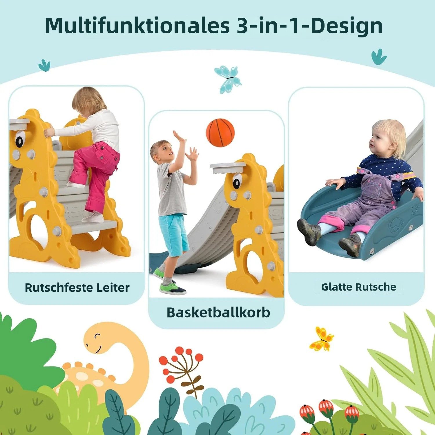 TLGREEN Indoor-Rutsche Kinder Rutsche, Kinder Fun-Slide, günstig online kaufen