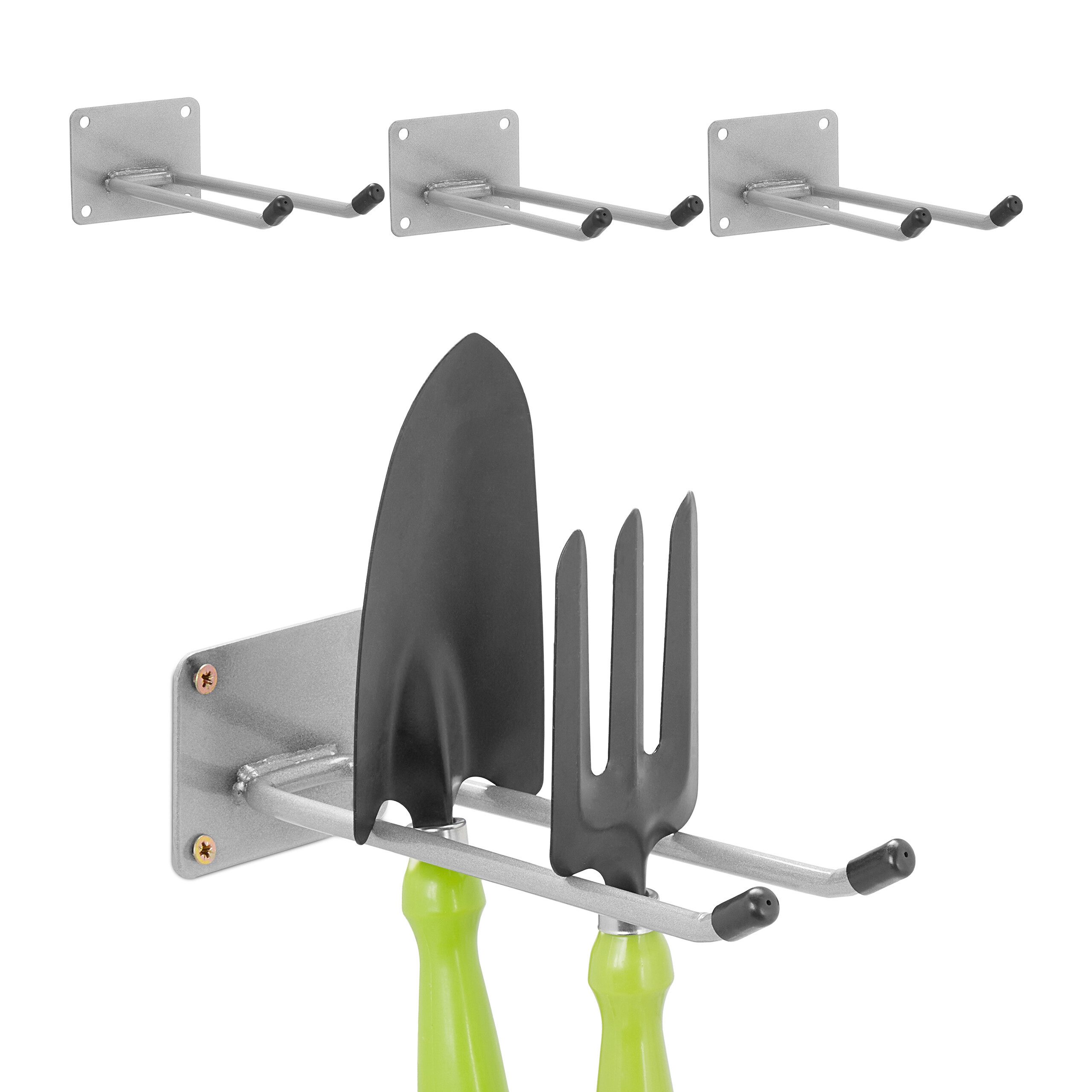 relaxdays Gartengerätehalter Langer Wandhaken 4er Set, günstig online kaufen