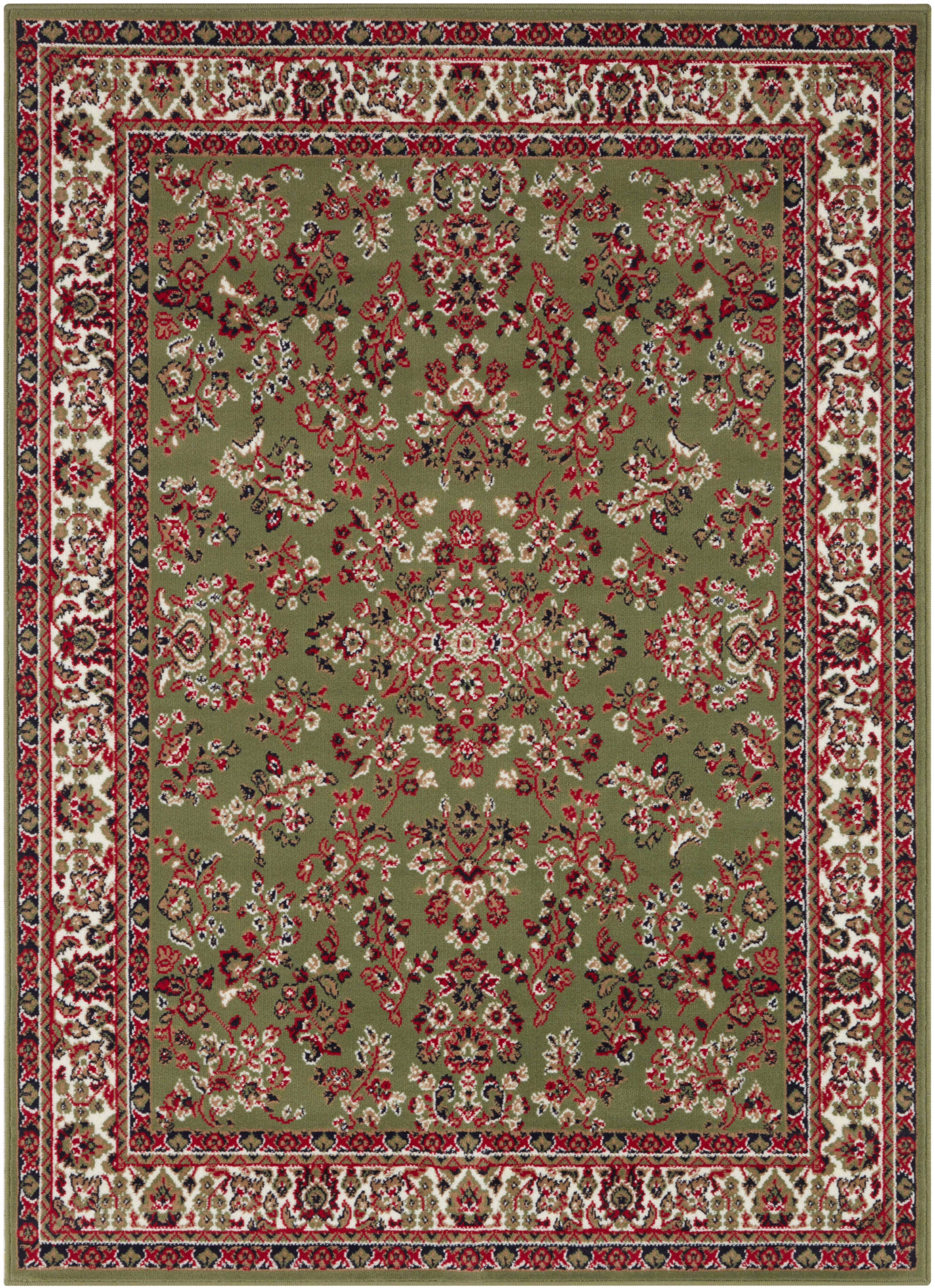 Home affaire Teppich Halton, rechteckig, Höhe: 8 mm, Kurzflor, Orient-Optik, mit Bordüre, Läufer, pflegeleicht, gekettelt