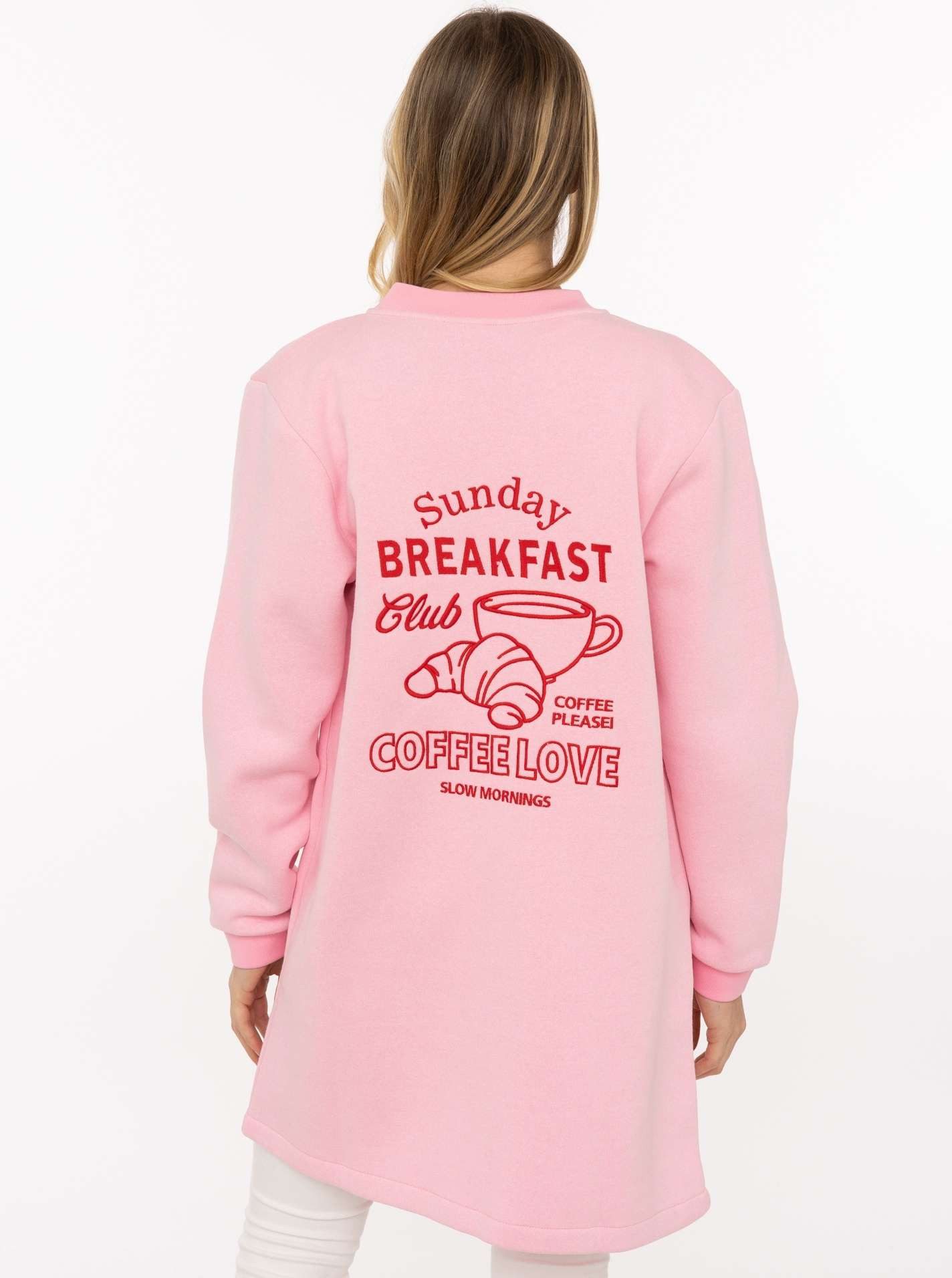Zwillingsherz Kurzmantel "Sunday Breakfast" große Stickerei hinten, Reißver günstig online kaufen