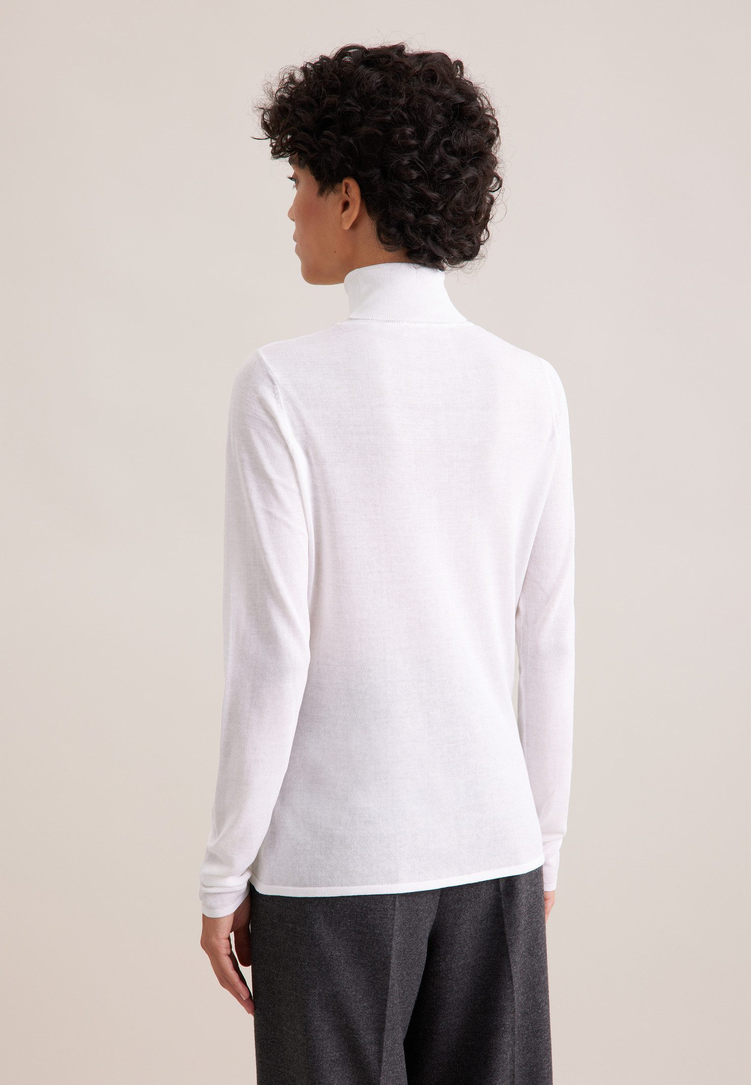 seidensticker Strickpullover 1/1 Rollkragen Uni