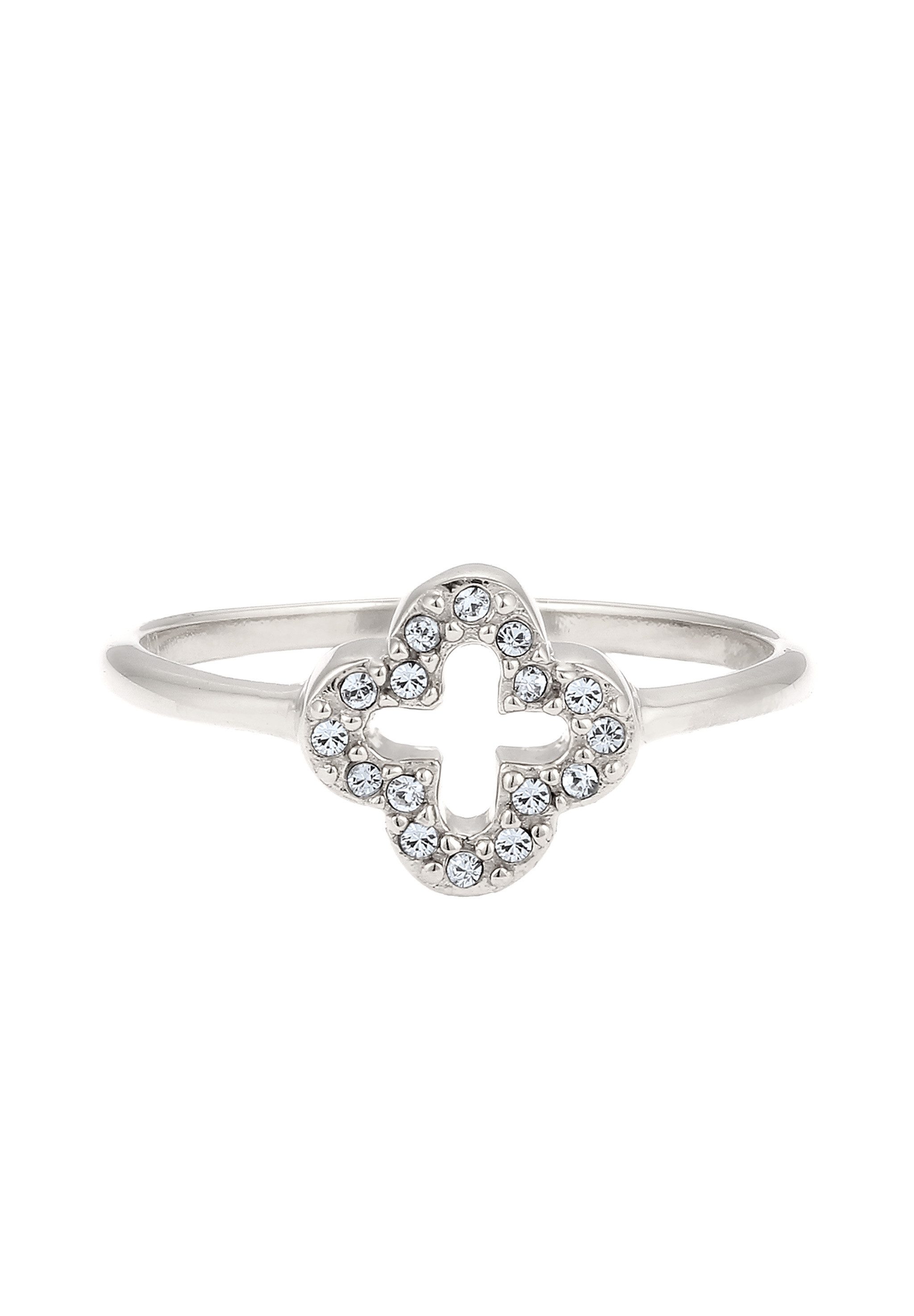 Elli Fingerring Kleeblatt Weiß 925 Sterling günstig online kaufen