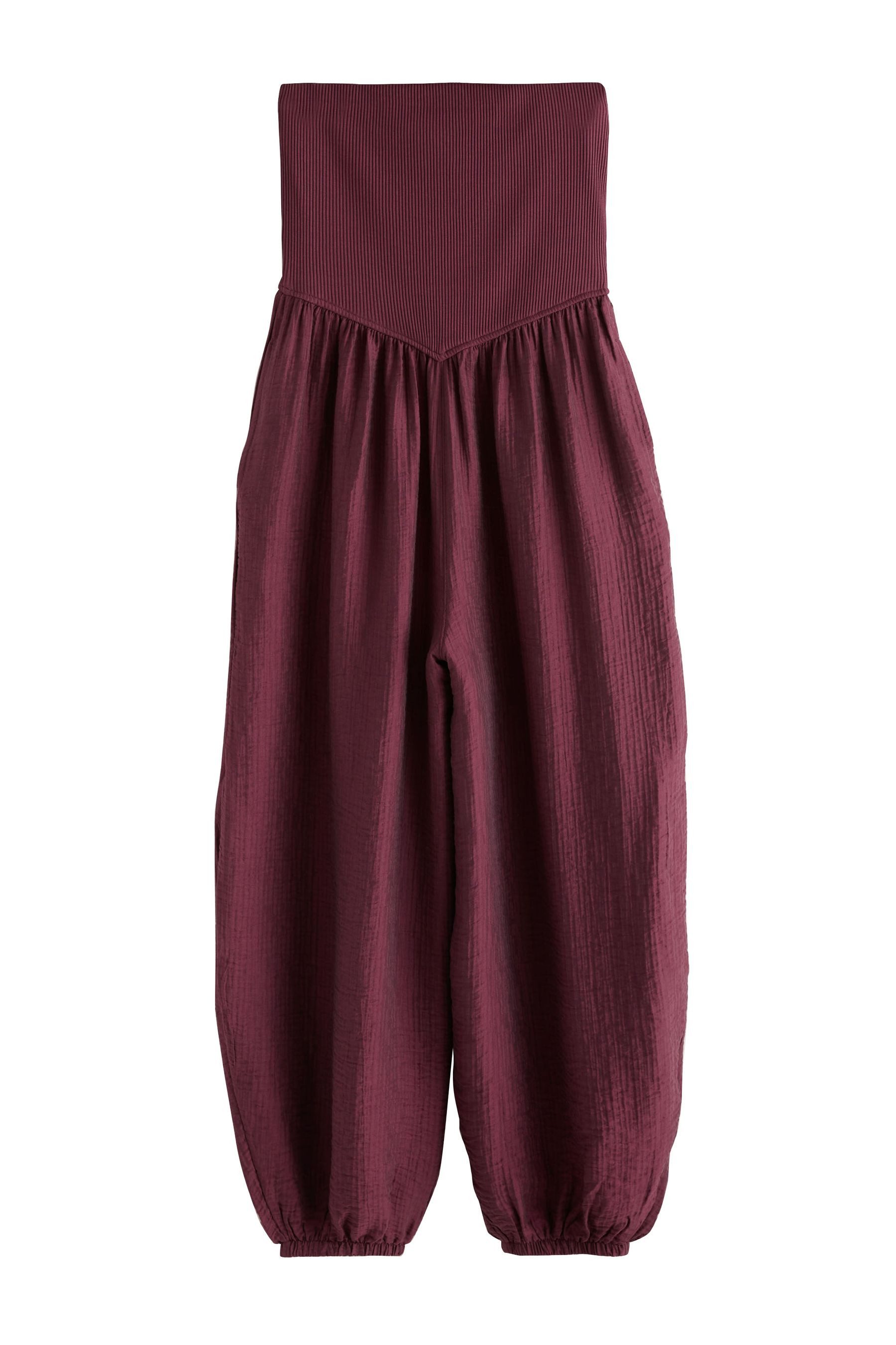 Next Jumpsuit Trägerloser Jersey-Jumpsuit mit Ballon-Bein (1-tlg)