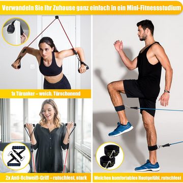 LeiGo Trainingsbänder Fitness-Widerstandsband-Set,multifunktionales Muskeltraining