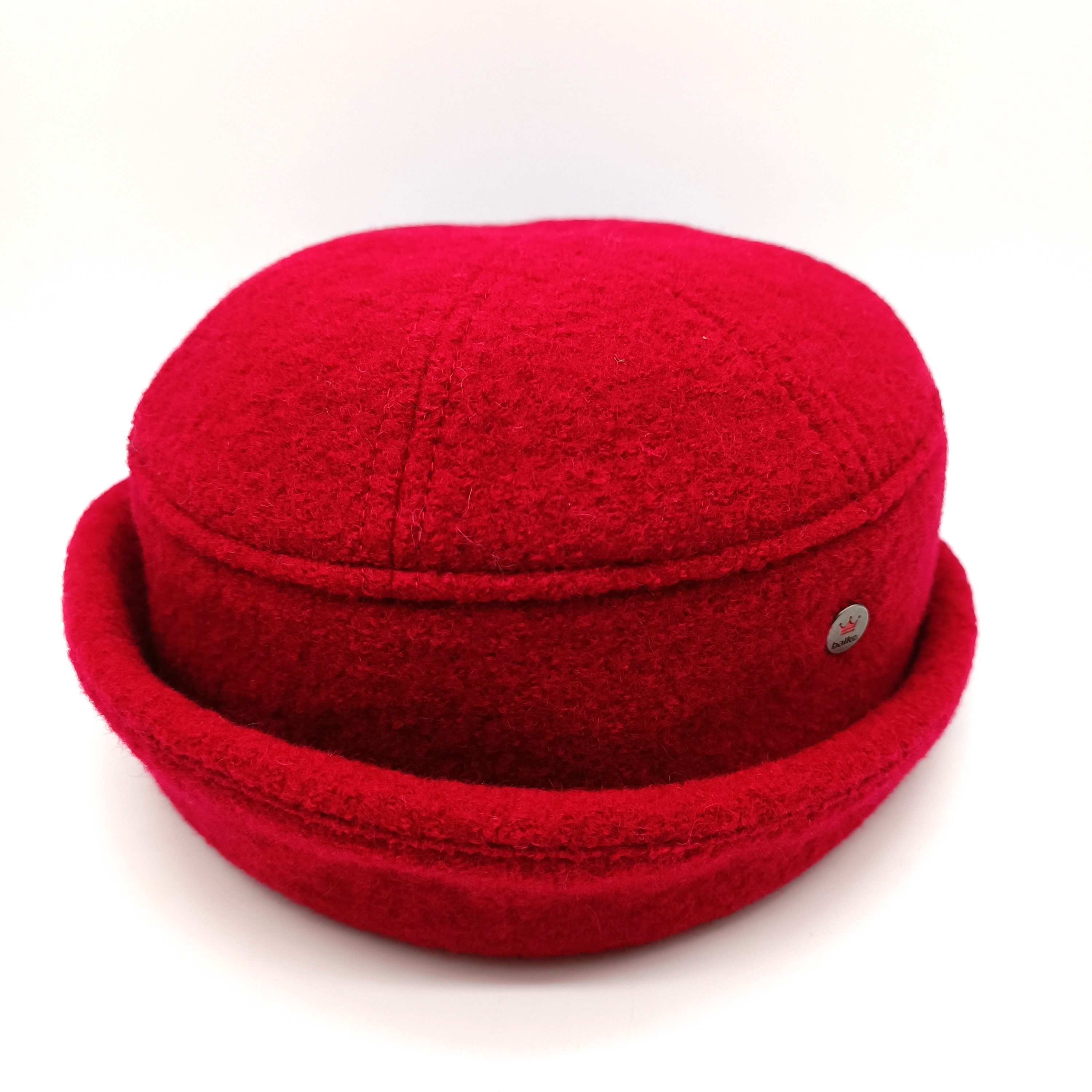 Balke Sonnenhut Walkhut rot Ohrenklappen