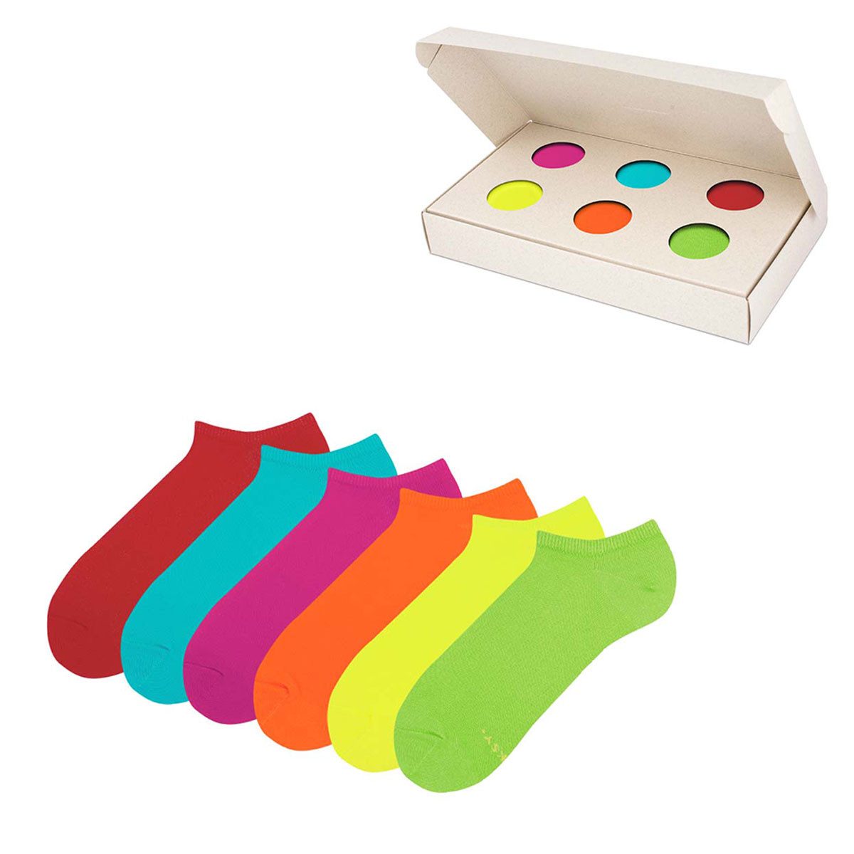 ZOOKSY Socken BASIC Colour Box Socken Set einfarbig 6 Paar