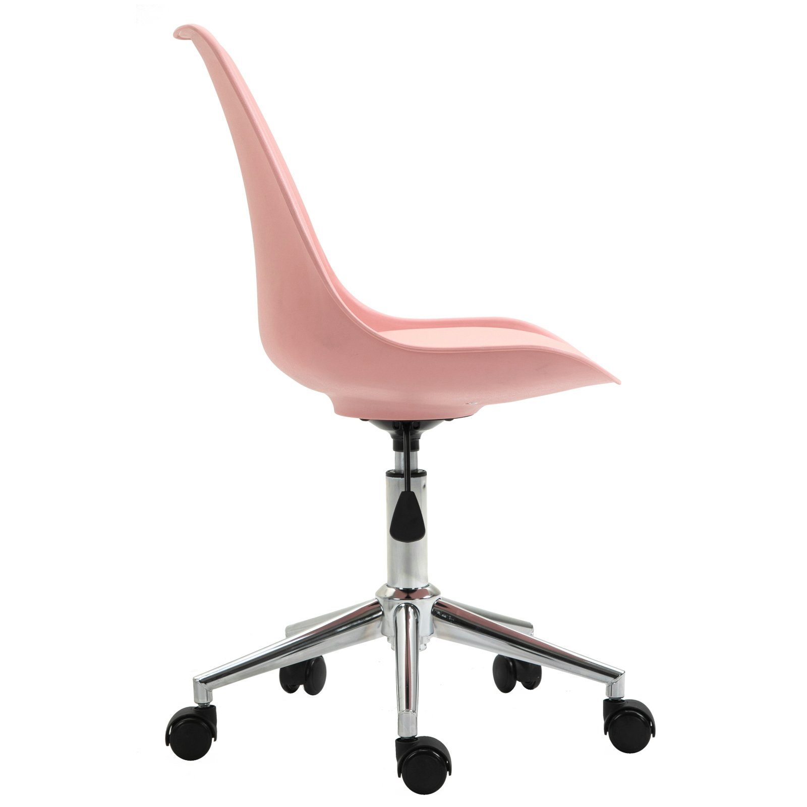 höhenverstellbar, (Paket, stufenlos hoher Sitzkomfort, Rollen | EDDY 1 bodenschonende Schreibtischstuhl rosa SVITA St), rosa