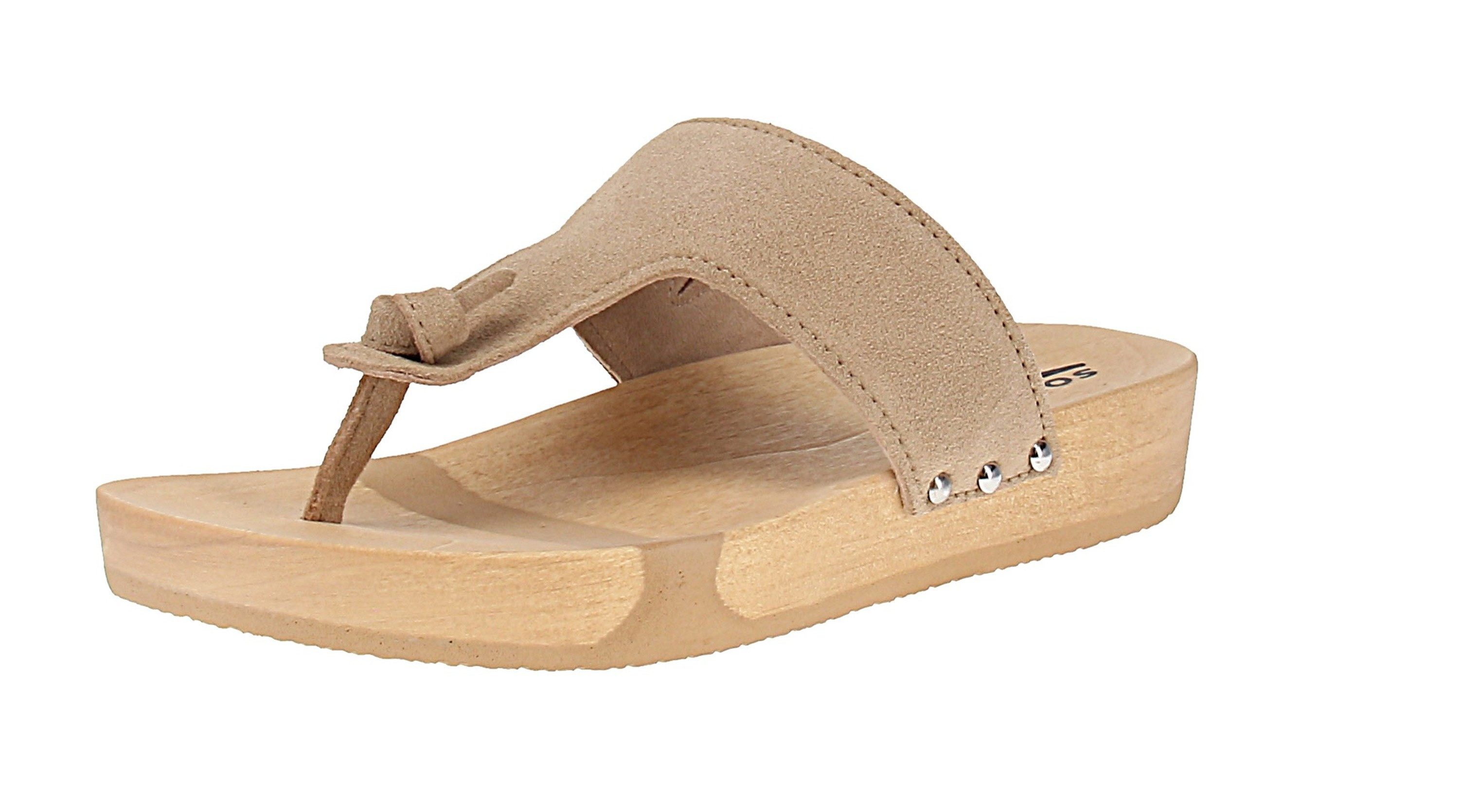 Softclox Softclox S3296 Lola Kaschmir - Damen Pantolette - 34-Taupe Sandale