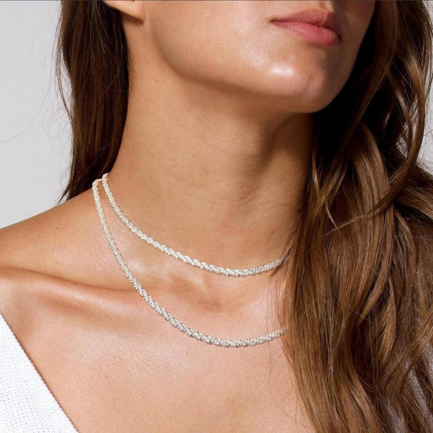 LuxusKollektion Kette und Anhänger Set Silber günstig online kaufen