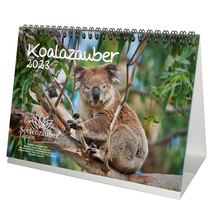 Seelenzauber Tischkalender Koalazauber DIN A5 Tischkalender für 2023 Koalabären Koala - Seelenza