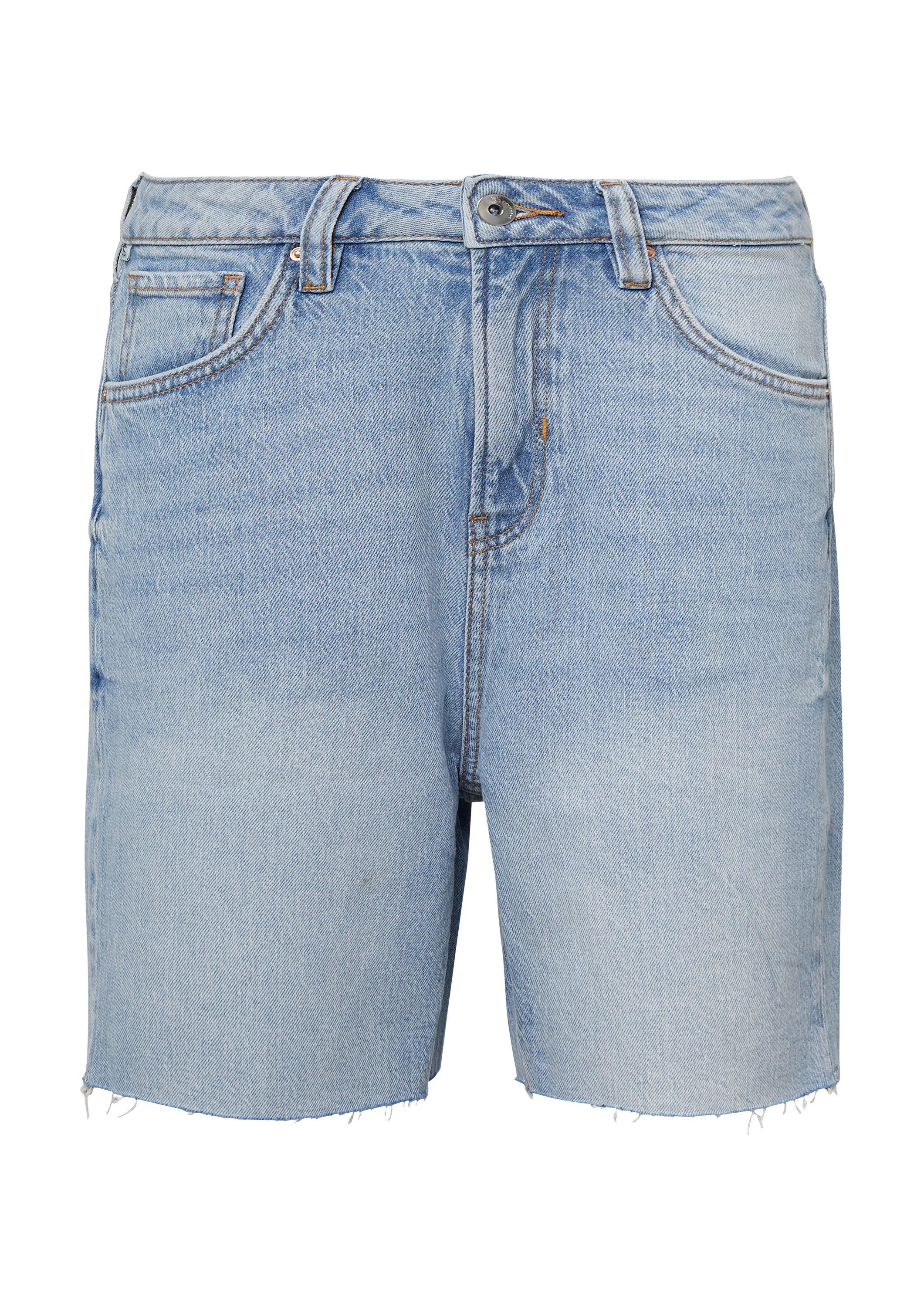 QS Jeansshorts Jeans-Hose MOM Jeans Mom / Relaxed Fit / High Rise günstig online kaufen