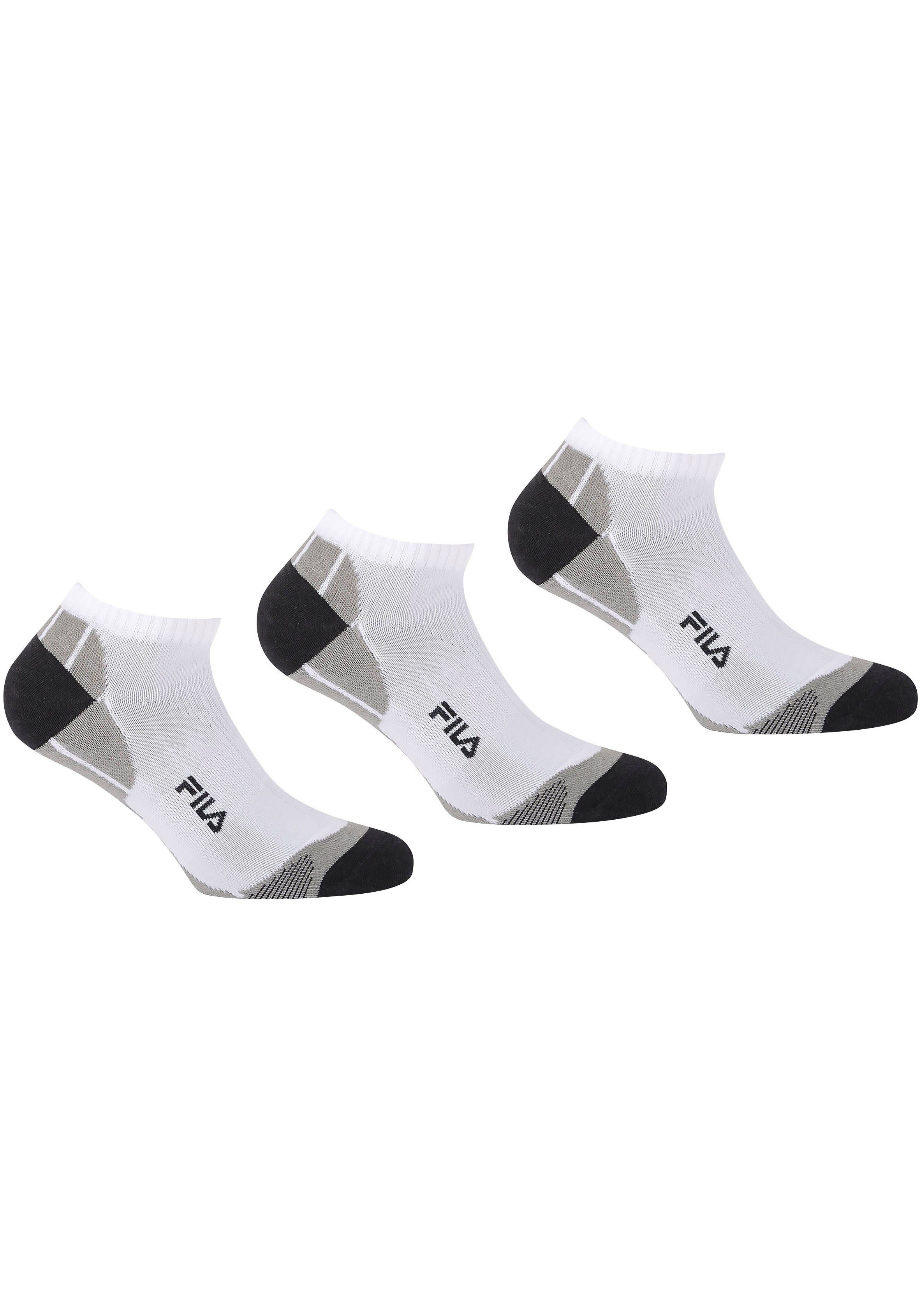 Fila Sneakersocken (3-Paar) mit eingestricktem Schriftzug 3x weiß