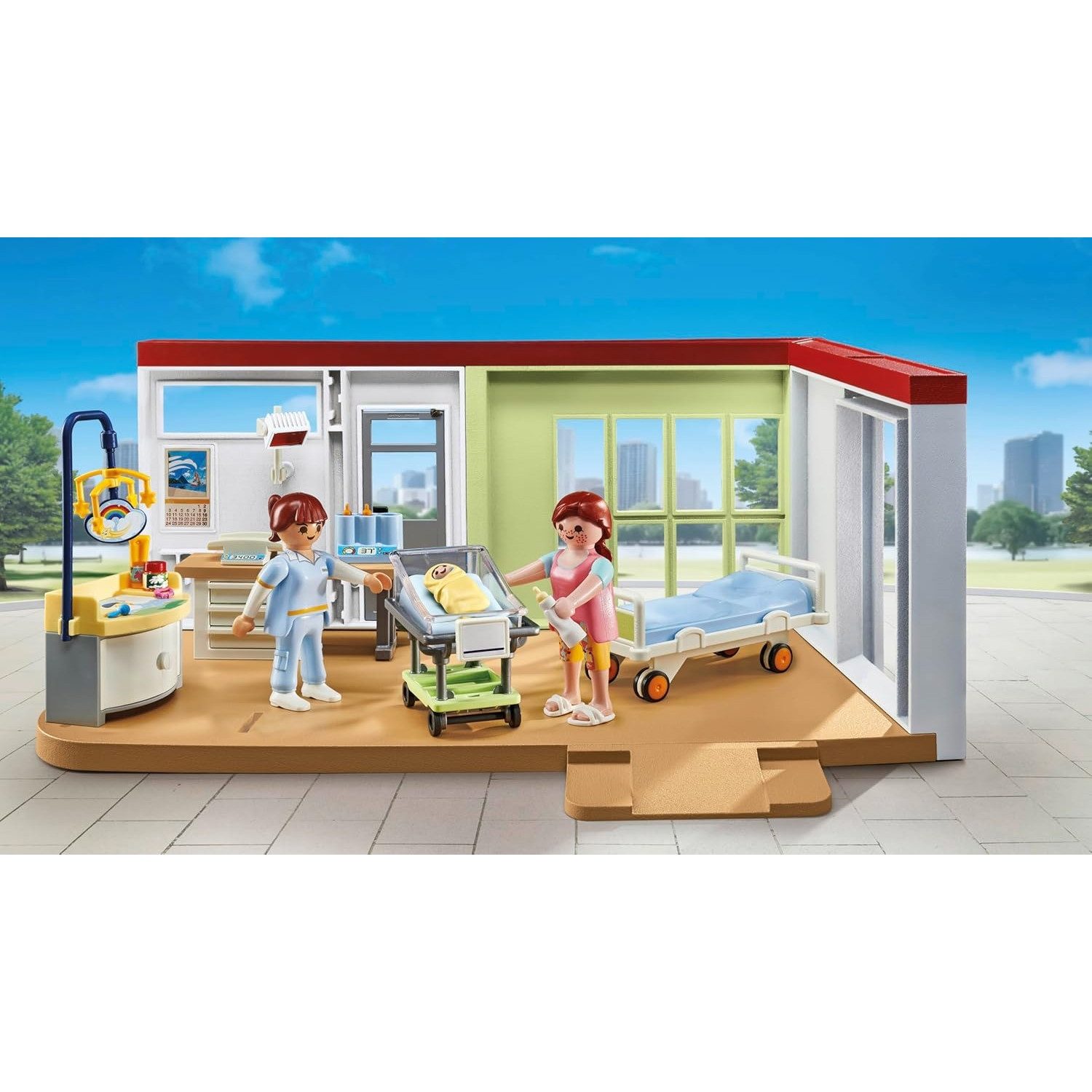 Playmobil® 71615-16 2er-Set Modernes Krankenhaus + Entbindungsstation Konstruktions-Spielset – Bild 5 von 5