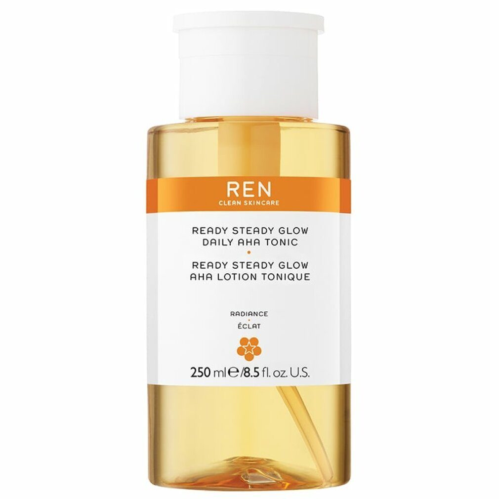 Steady Daily Tonic Ren Toning REN 250ml Lotion Ren AHA Glow Ready Gesichtspeeling Clean Skincare