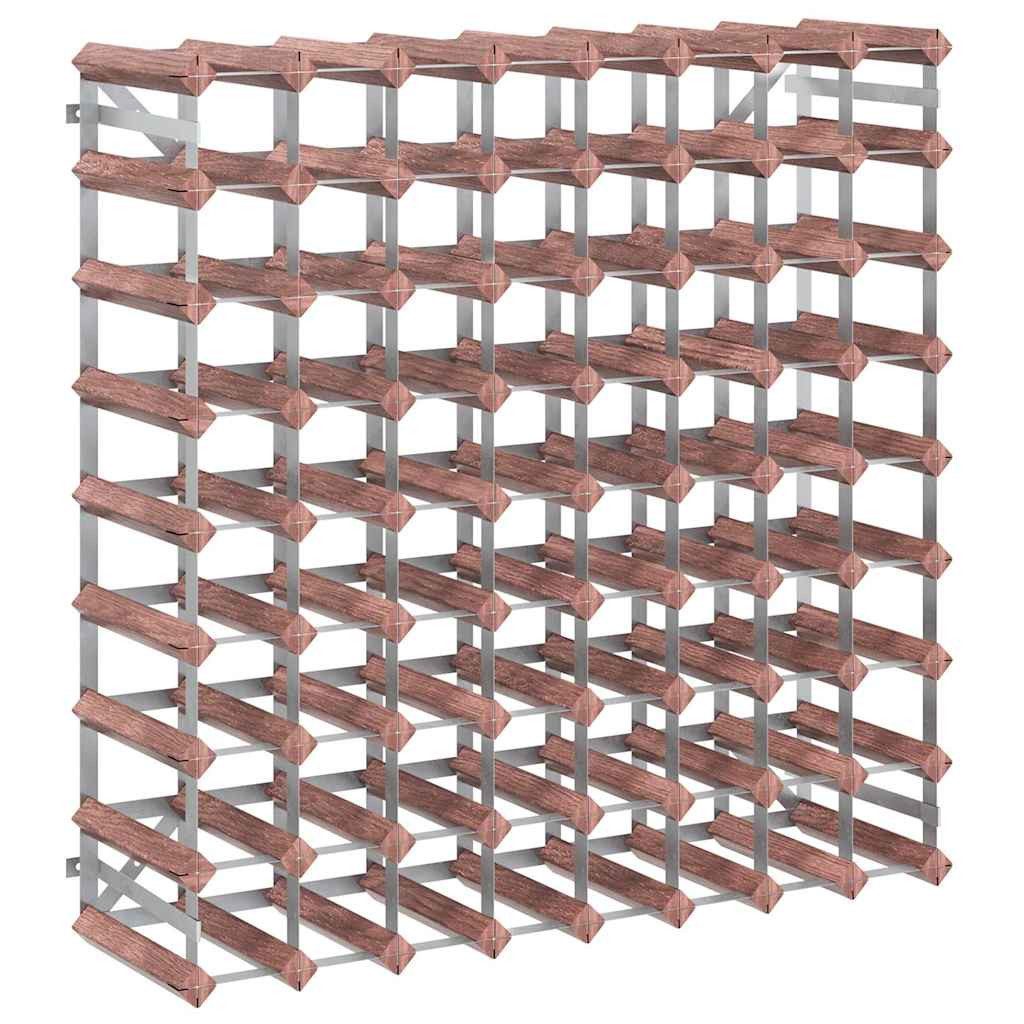 vidaXL Weinregal Weinregal für 72 Flaschen Braun Massivholz Kiefer, 1-tlg.