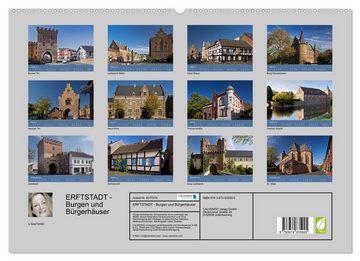 CALVENDO Wandkalender ERFTSTADT - Burgen und Bürgerhäuser (Premium, hochwertiger DIN A2 Wandkalender 2023, Kunstdruck in Hochglanz)