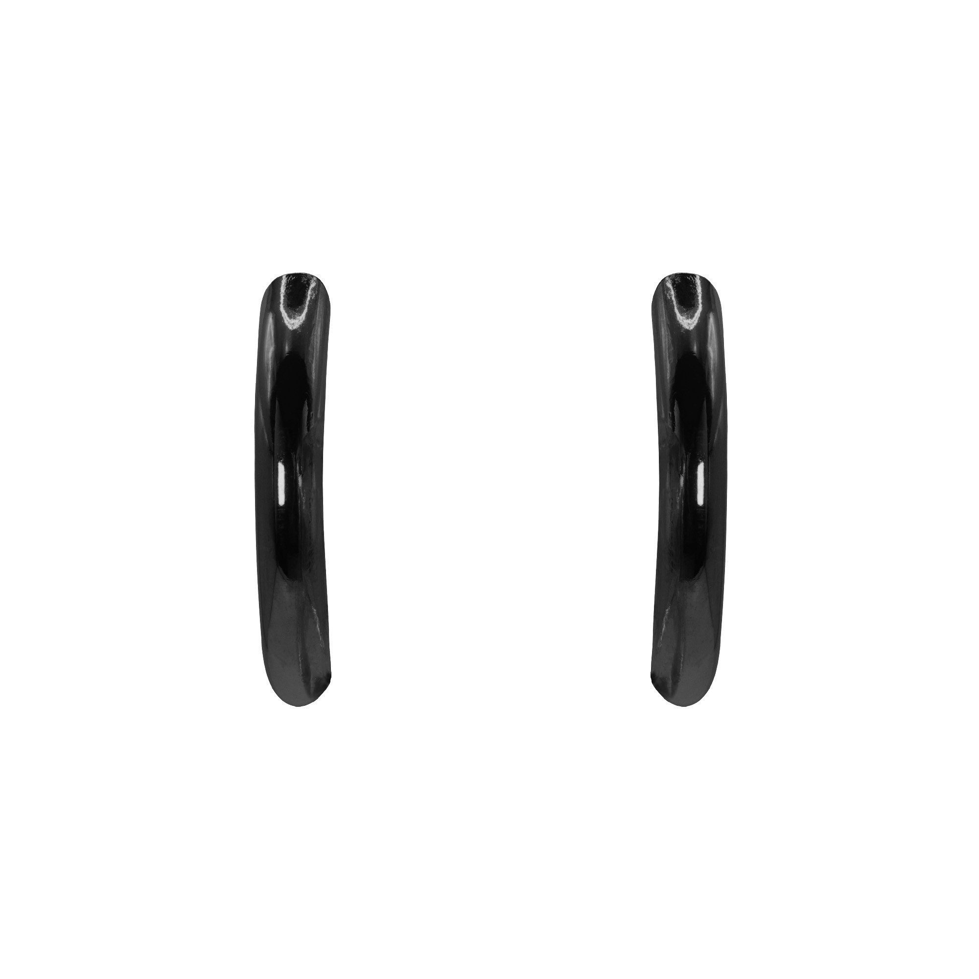 Paar Ohrstecker Regul schwarz farben