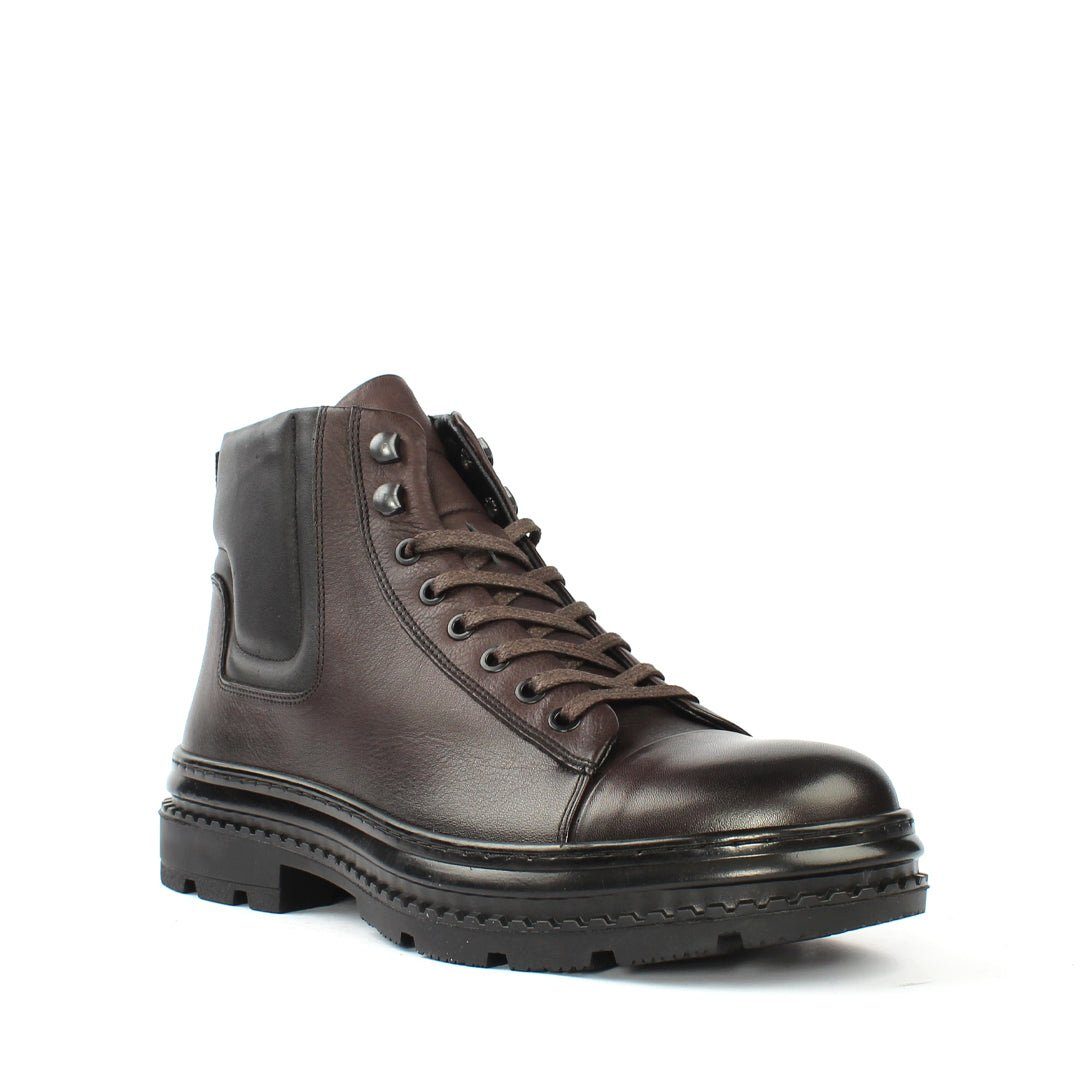 Celal Gültekin 550-709 Schnürstiefel Robuste Leder-Boots mit Doppelschluss günstig online kaufen