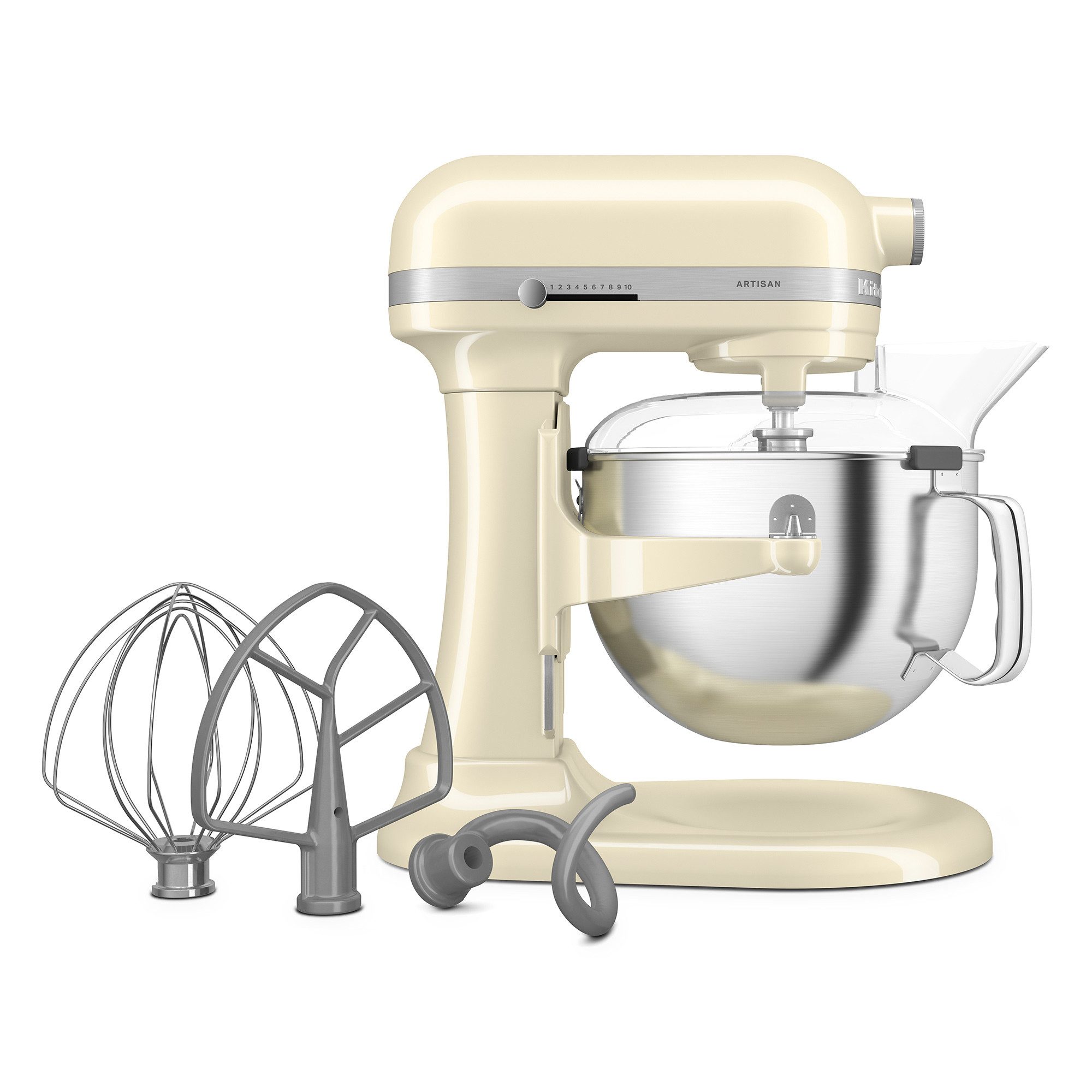 KitchenAid Küchenmaschine 5KSM60SPXEAC, 375 W, 5,6 l Schüssel, Softstart, Original-Planetenrührwerk, Hitzeabschaltung