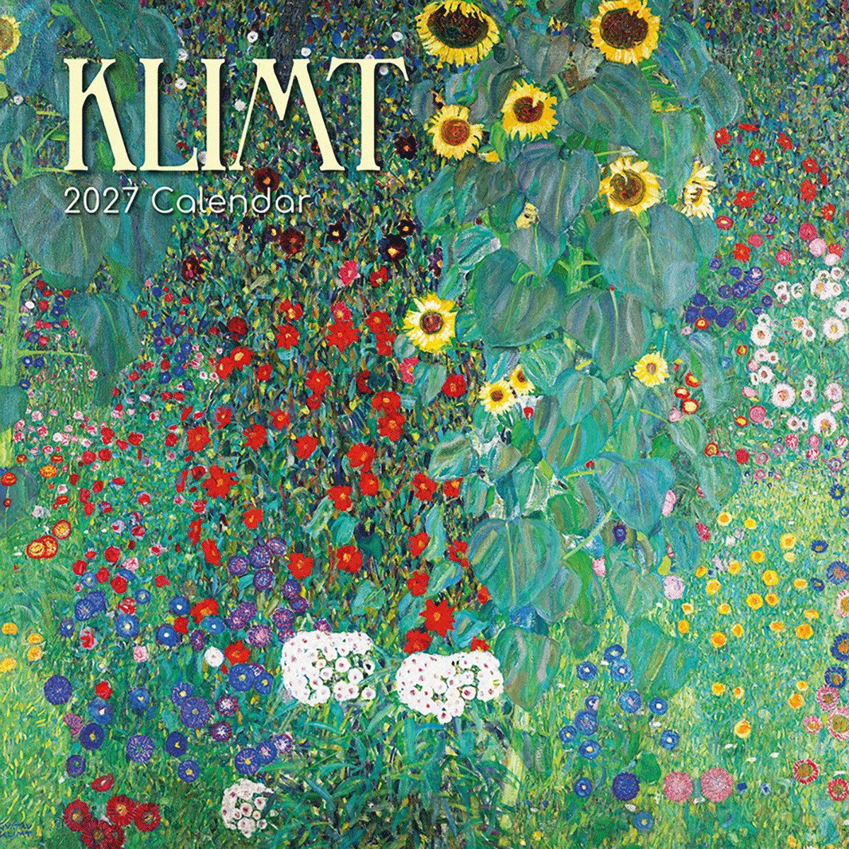 Wandkalender TGSC, Klimt Kalender 2027 – quadratischer Wandkalender, Monatsüber