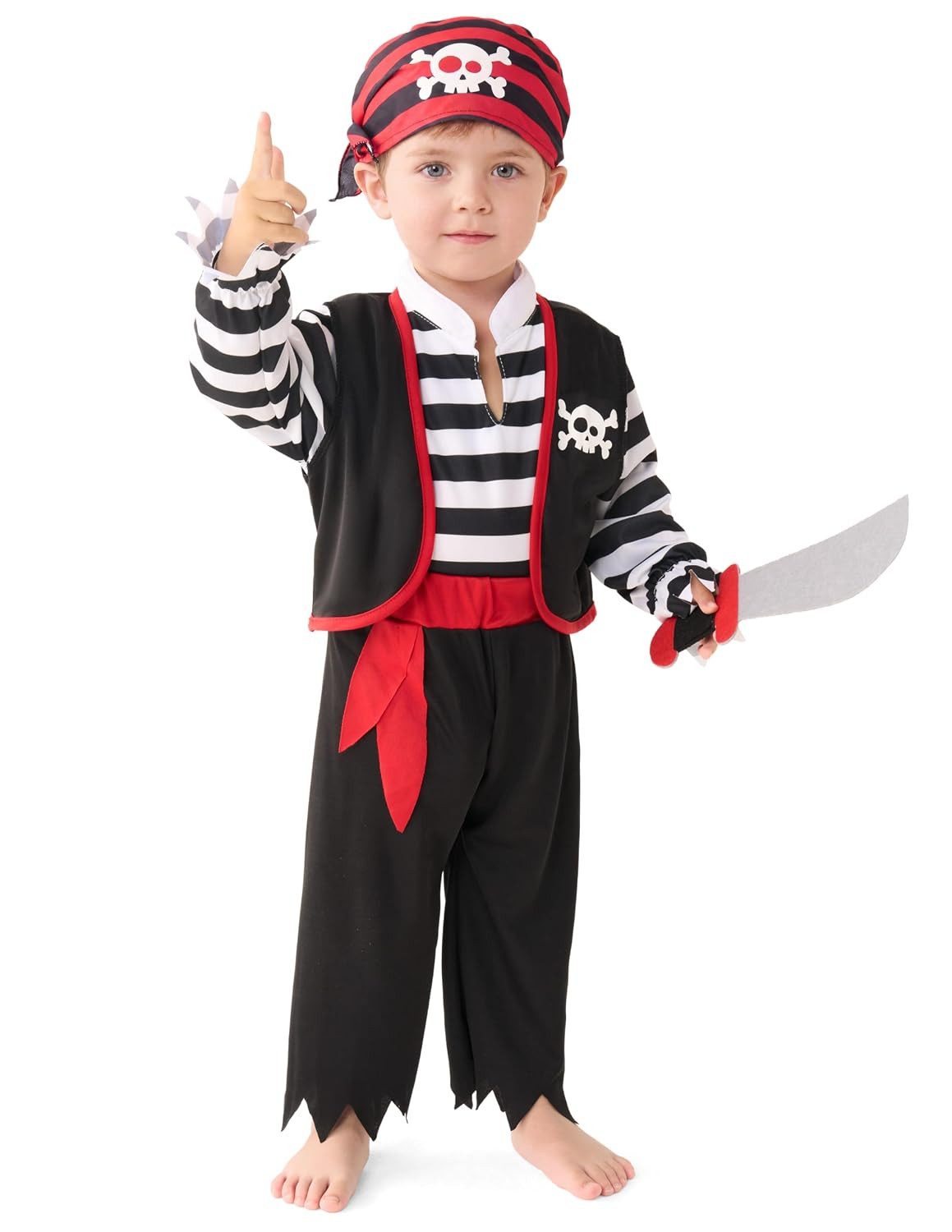 Spooktacular Creations Piraten-Kostüm Spooktacular Creations Halloween-Baby-Piratenkostüm, Piraten-Outfit-Se