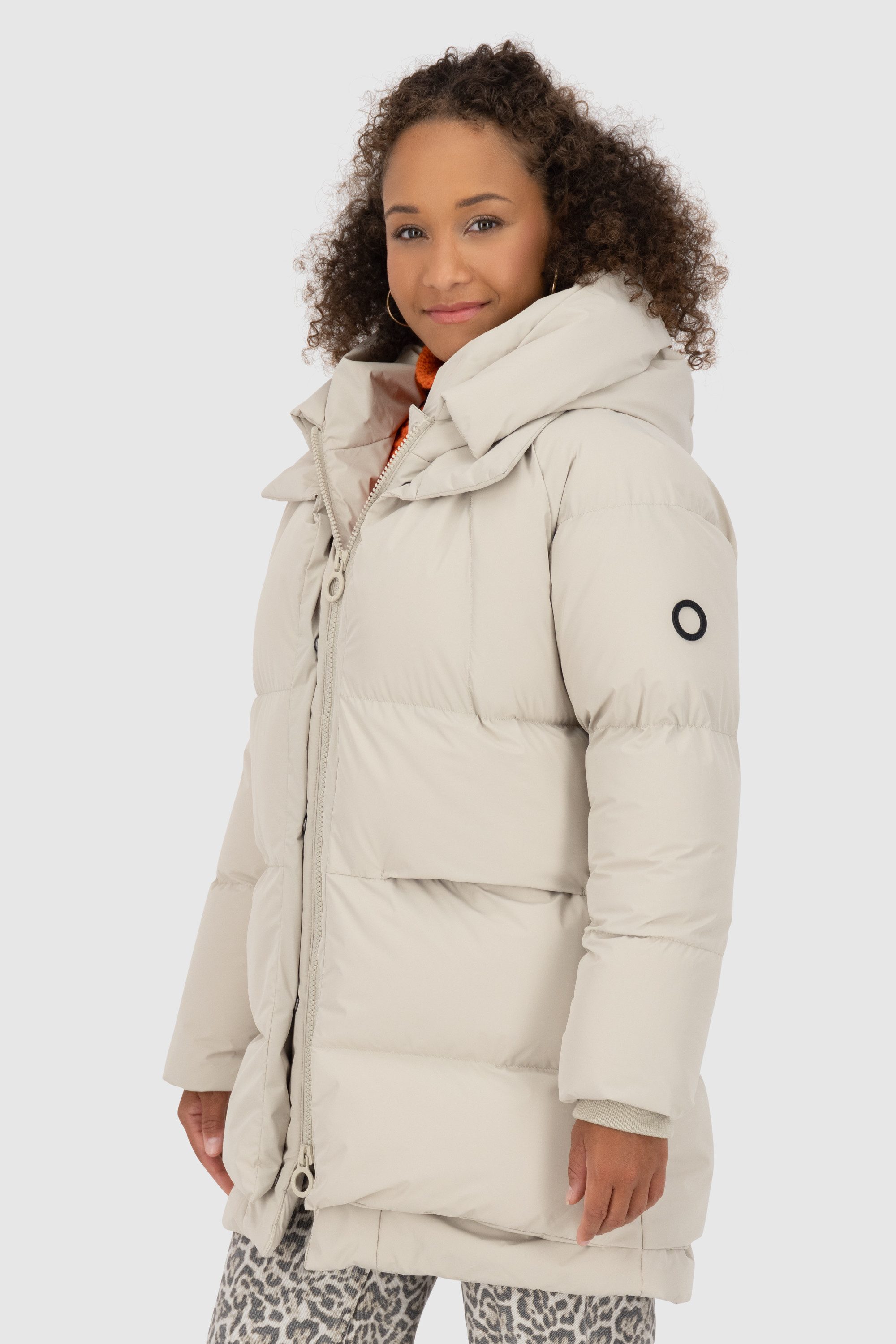 Alife & Kickin Winterjacke Damen LykkeAK A Steppjacke, Winterjacke, gefütterte Jacke Moderne gefütterte Jacke mit großer gefütterter Kapuze – Bild 3 von 5