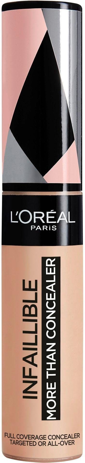 L'ORÉAL PARIS Concealer INFAILLIBLE 24h MORE THAN CONCEALER, hohe Deckkraft, Alleskönner: Abdecken, Auffrischen, Konturieren