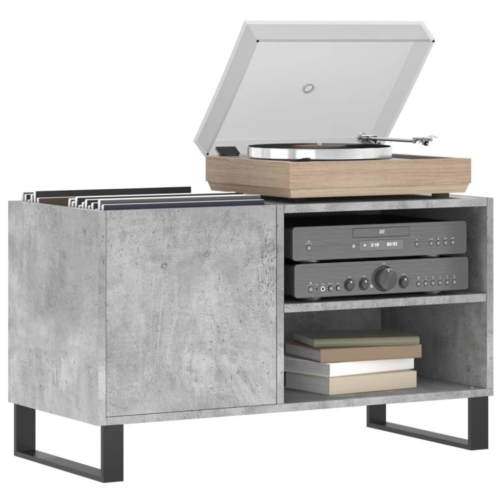 vidaXL Media-Regal Plattenschrank Betongrau 85x38x48 cm günstig online kaufen