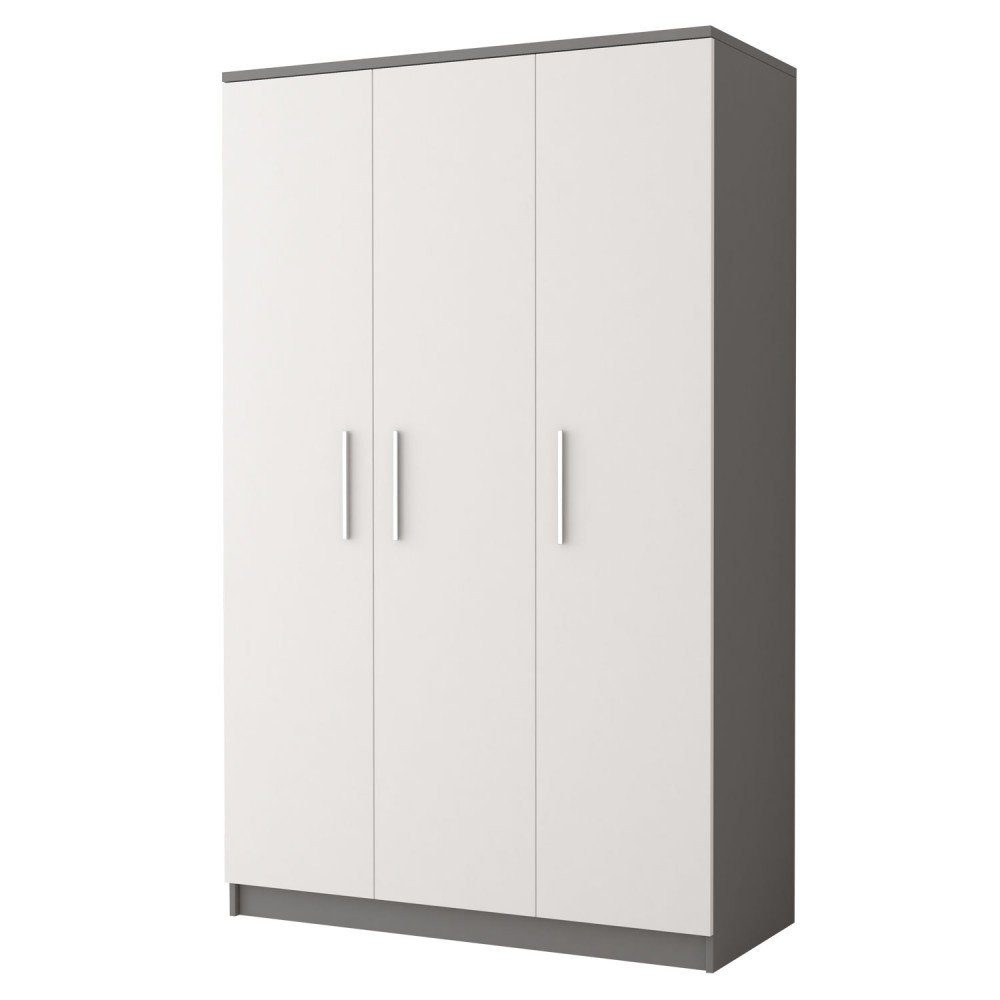 MOEBLO Drehtürenschrank MARSALA 3D (Kleiderschrank 3-türig Schrank Garderobe Schlafzimmer) (B x H x T): 120x193x50 cm