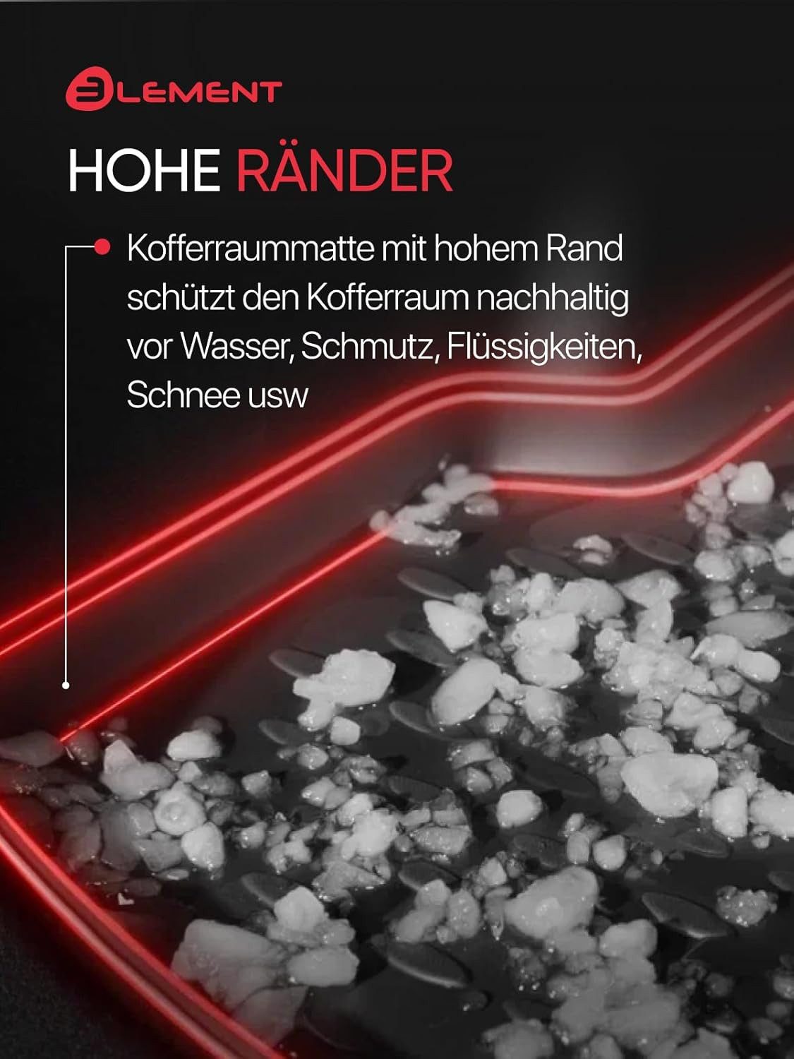 LEMENT Kofferraummatte Laderaumwanne passend für OPEL Insignia II ab 2017 Kombi (1 St), für OPEL Insignia Pkw, Passgenau – Bild 5 von 5