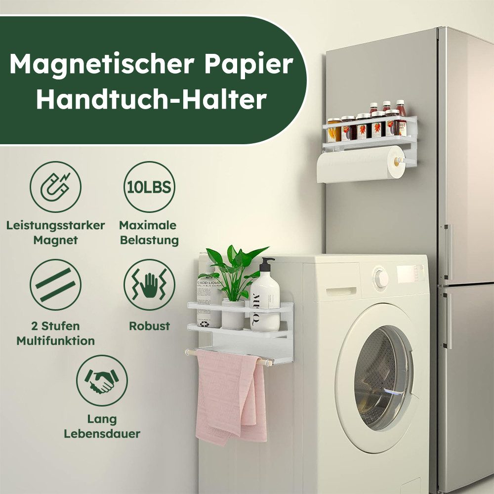 RWEUOQ Gewürzregal Magnetischer Papierhandtuchhalter Gewürzregal mit günstig online kaufen