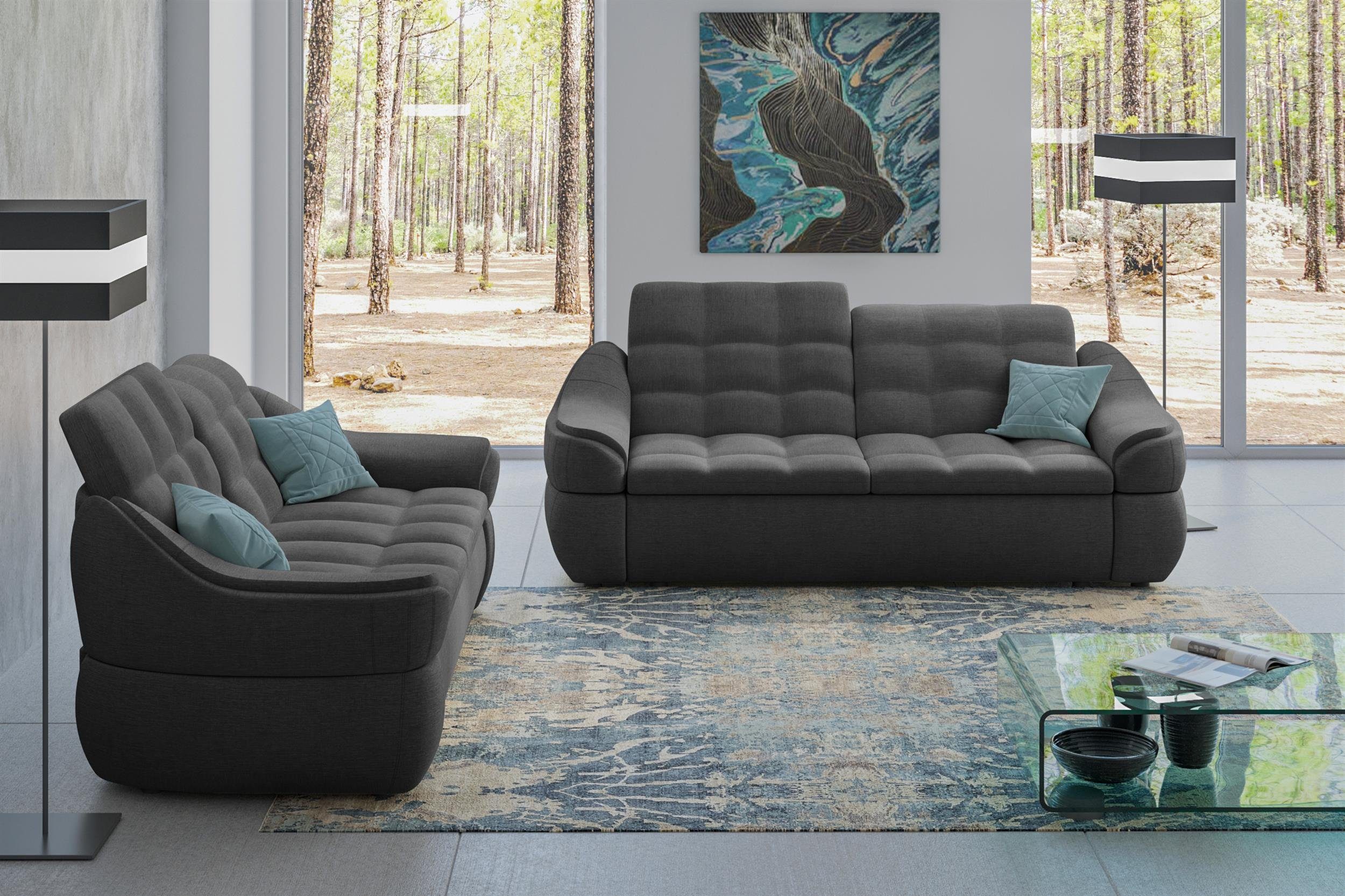 Stylefy Polstergarnitur Alisa, (Set (2-tlg), Europa Modern in Sofa, 2x2-Sitzer Design, bestehend aus made