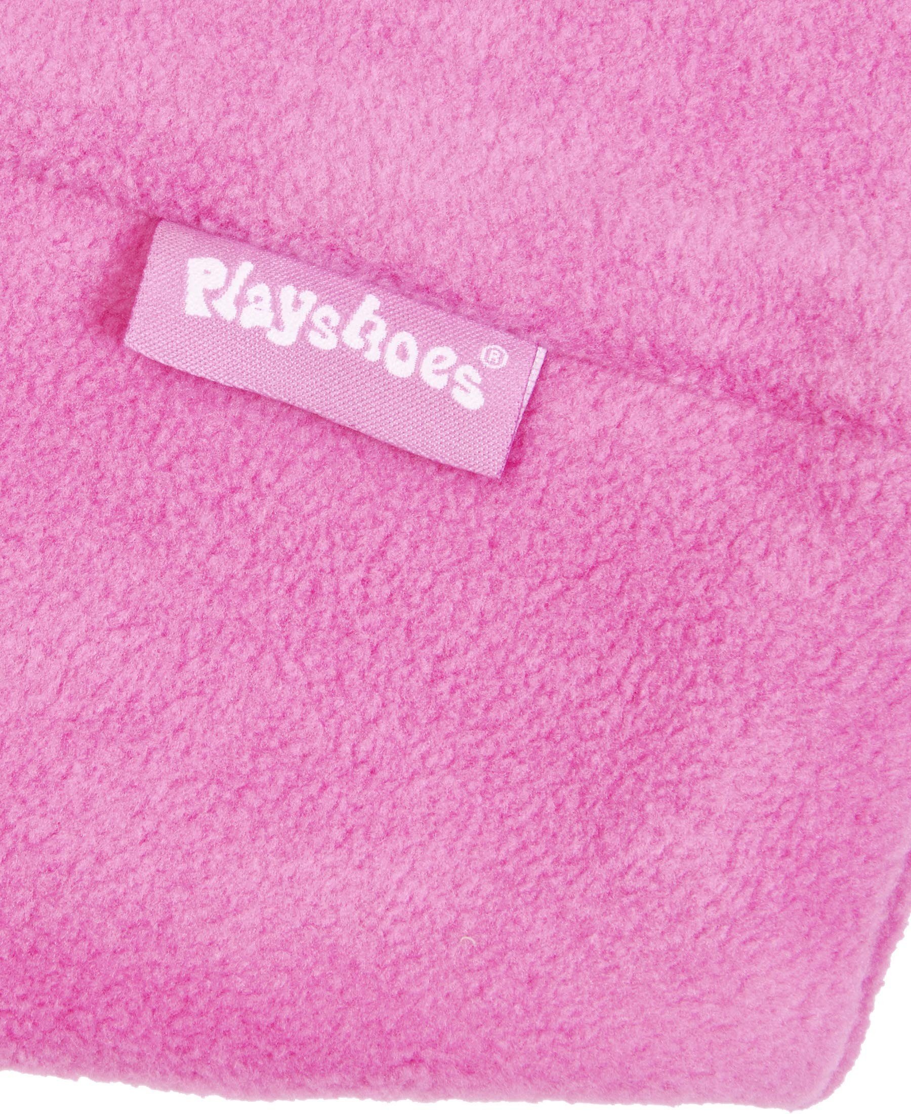 Playshoes pink Fleece-Zipfelmütze Schlupfmütze