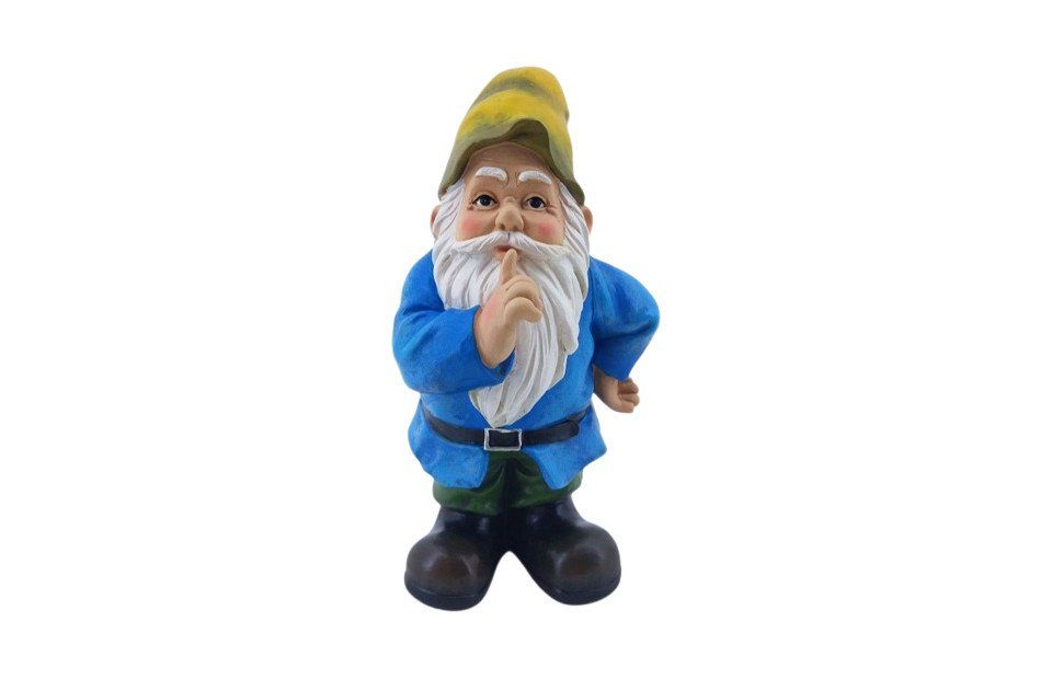 Figurendiscounter Gartenfigur Dekofigur Gartenzwerg pscht! 23,5 x 13,5 x 13,5 cm