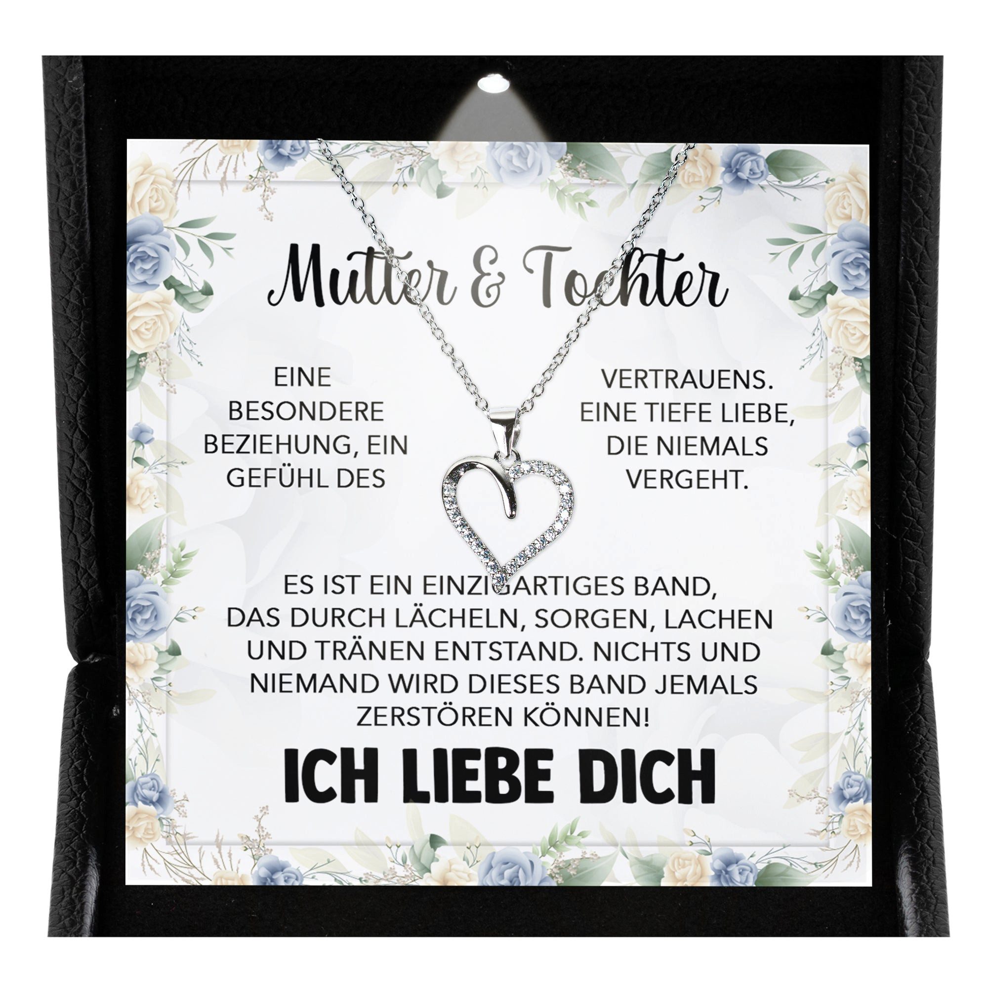 Schmuckset Liebe Mama Geschenk von Tochter Frauen Halskette Muttertag Damen Schmu