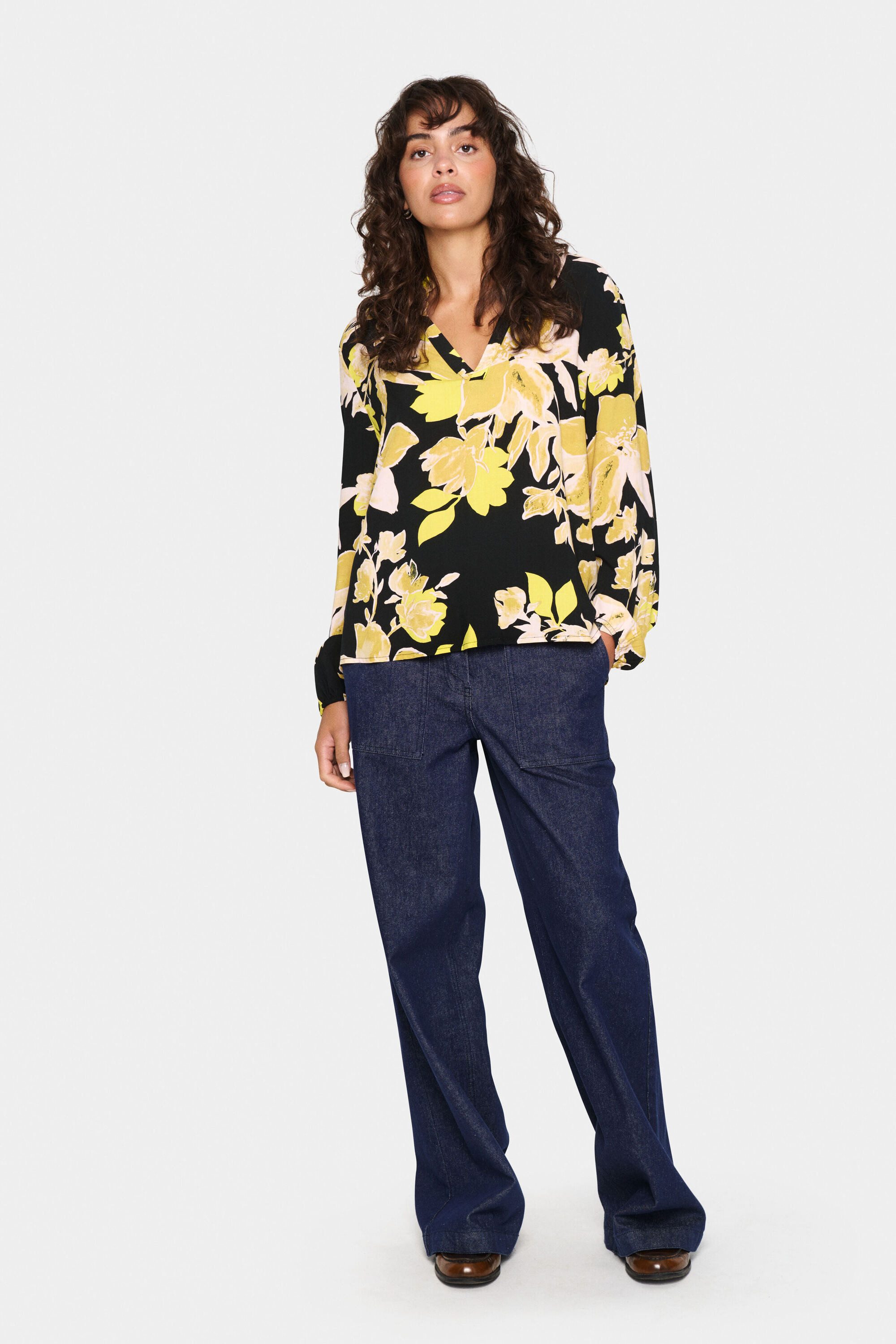 Saint Tropez Langarmbluse Langarm-Bluse EdaSZ