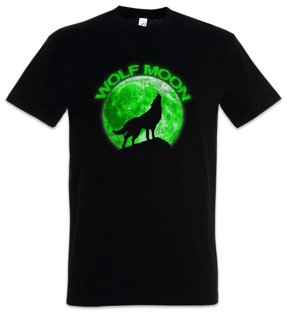 Urban Backwoods Print-Shirt Wolf Moon Herren T-Shirt Wölfe Mond Type Werwolf The O Werewolf Horror (1-tlg) Das Howling Negative Tier