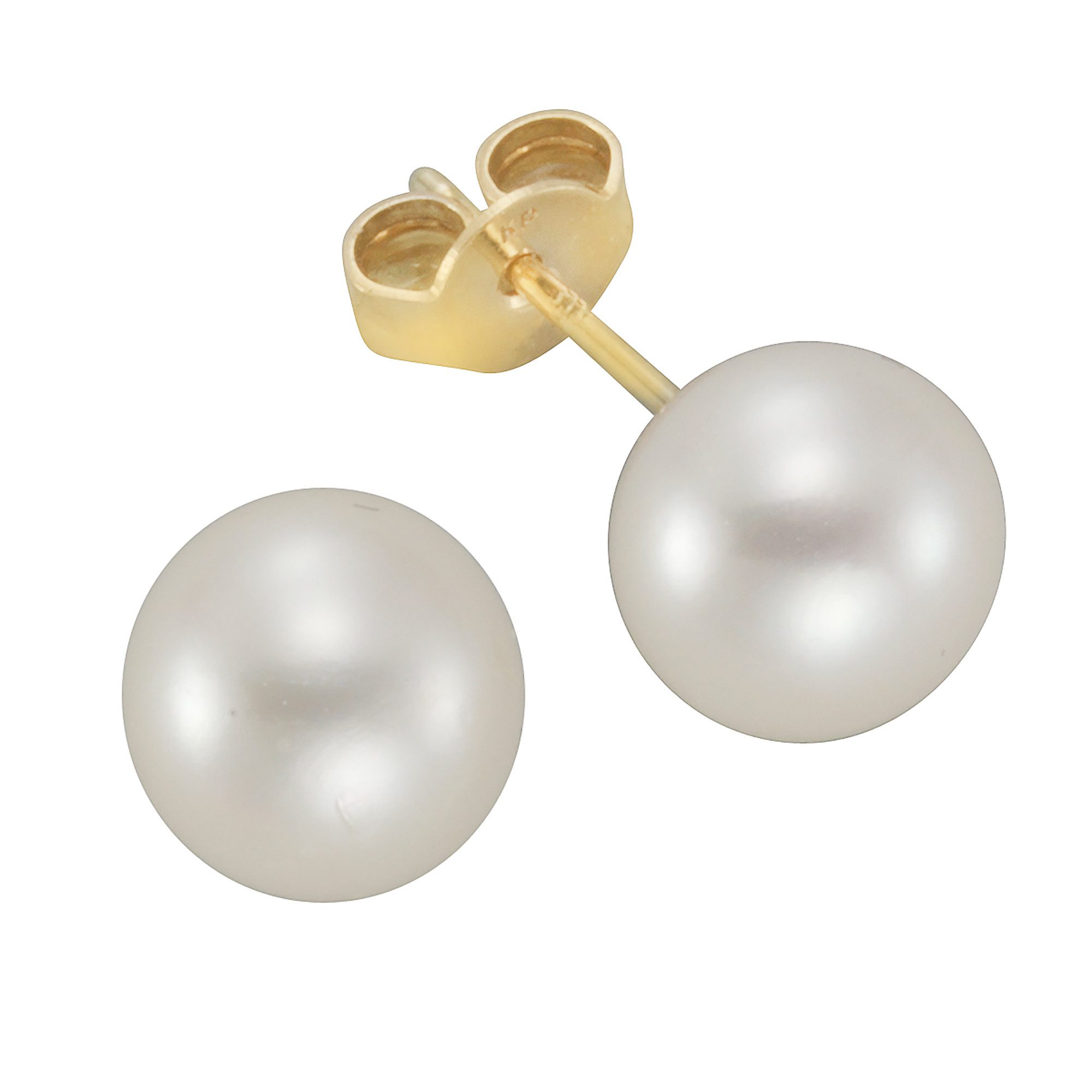 Vivance Paar Ohrstecker 585/- Gelbgold Perle günstig online kaufen