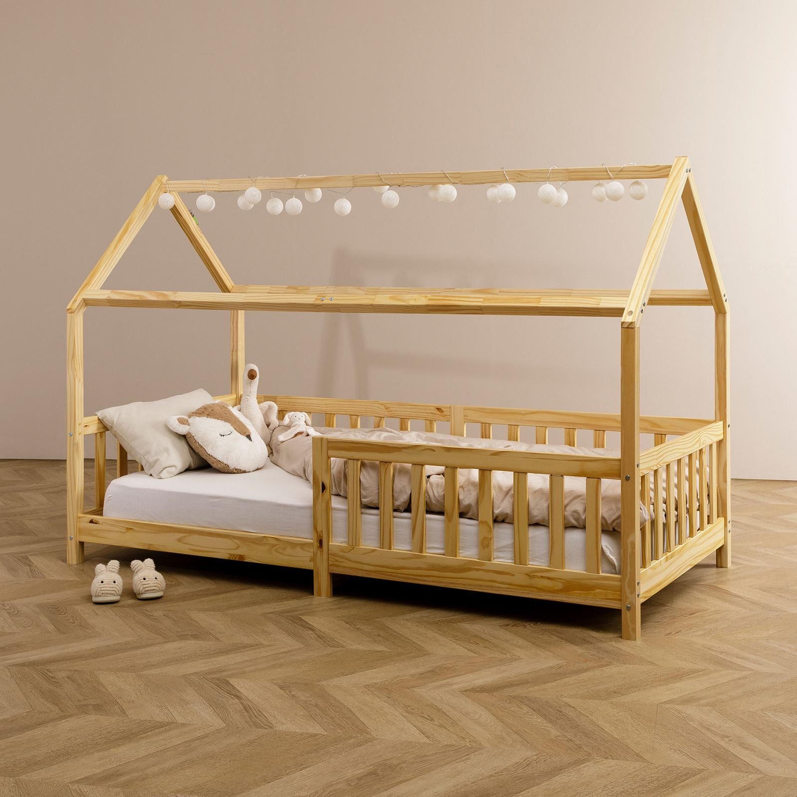 IDIMEX Lichterkette AMICI, Lichterkette mit 20 Kugeln LED Licht warmes weiß Lichtergirlande Indoo