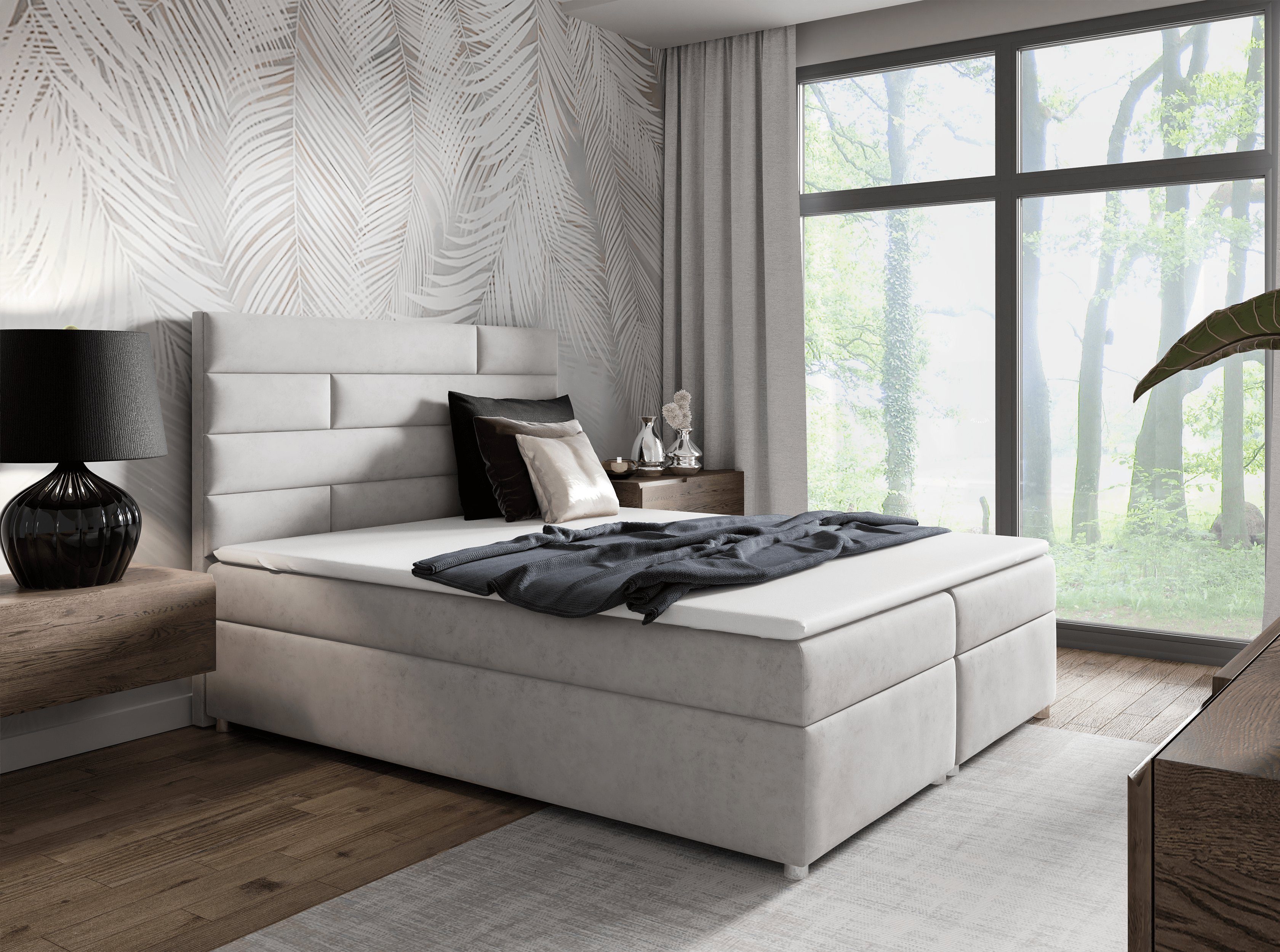 mit K5, Türkis for Boxspringbett und Topper Bettkasten Best Home Trinity