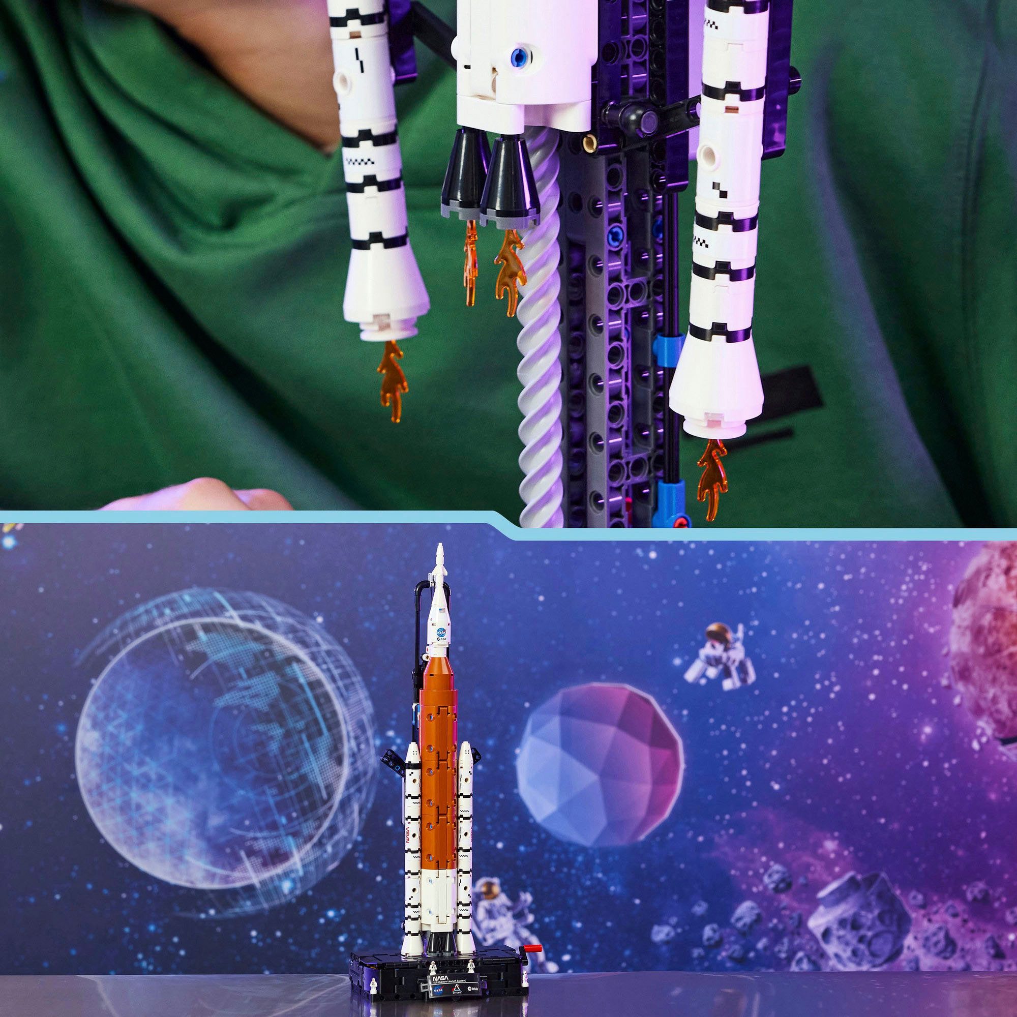 LEGO® NASA Artemis SLS-Schwerlastrakete (42221), LEGO Technic Konstruktionsspielsteine, (632 St), Made in Europe