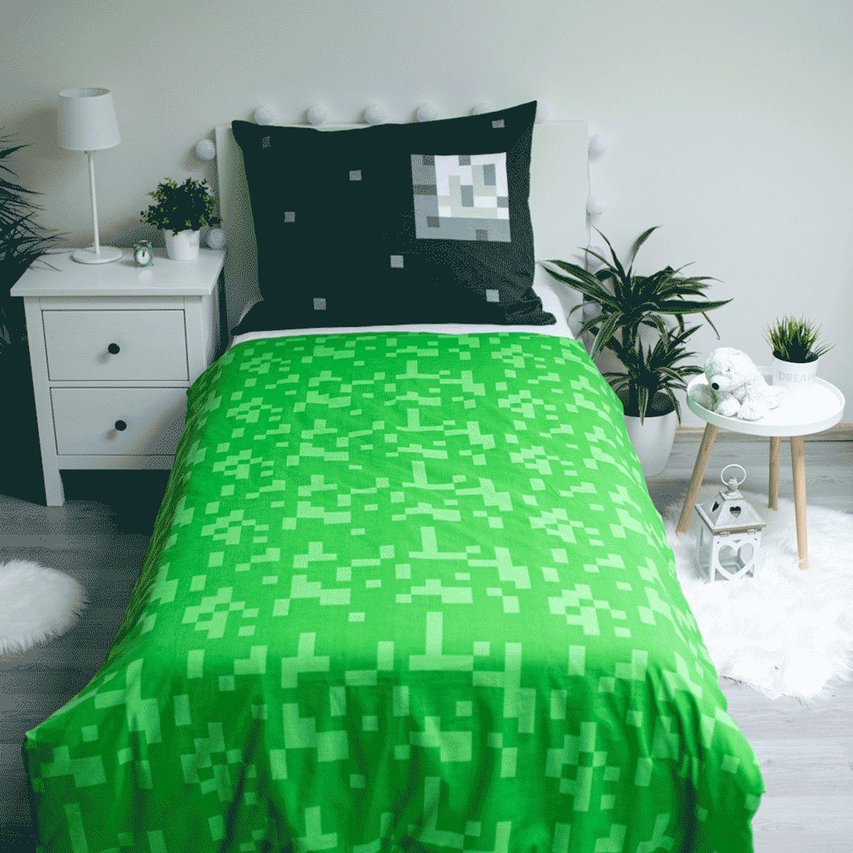 Minecraft Kinderbettwäsche Minecraft, Renforcé, 2 teilig