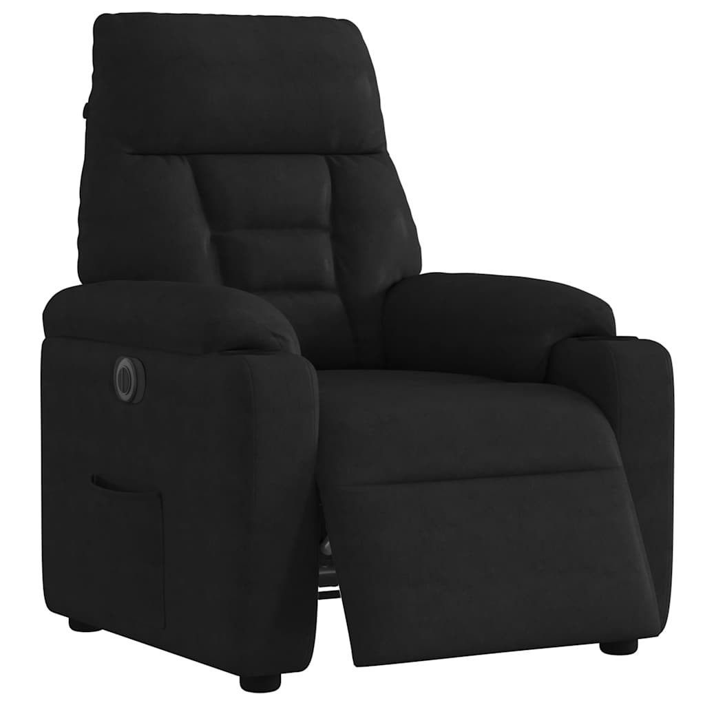 vidaXL Sessel Relaxsessel Elektrisch Schwarz Mikrofasergewebe günstig online kaufen