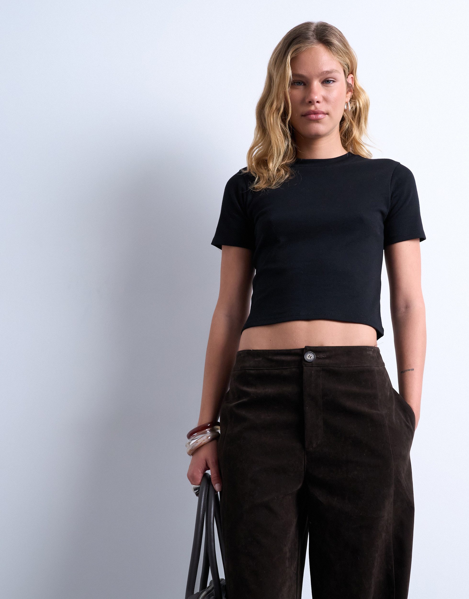 TOPSHOP Rundhalsshirt TSEVERYDAY SS TOP JRS NOOS Baumwolle, regular fit