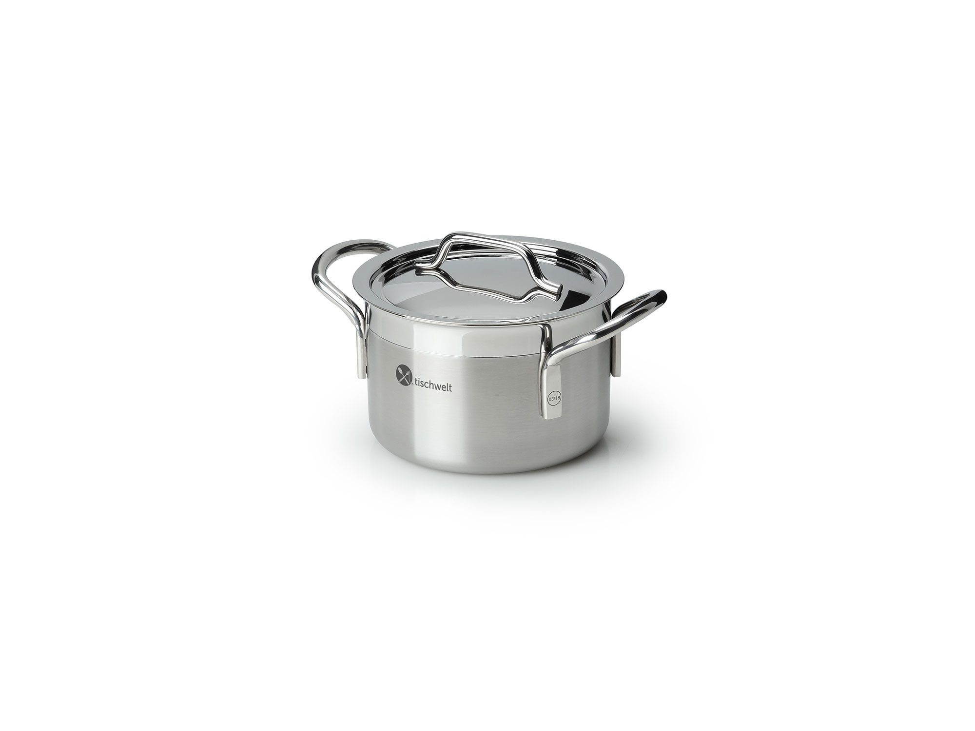 tischwelt Geschirr-Set Topf-Set 4-tlg. Cook Love + gratis Pfanne, Aluminium, Edelstahl 18-10