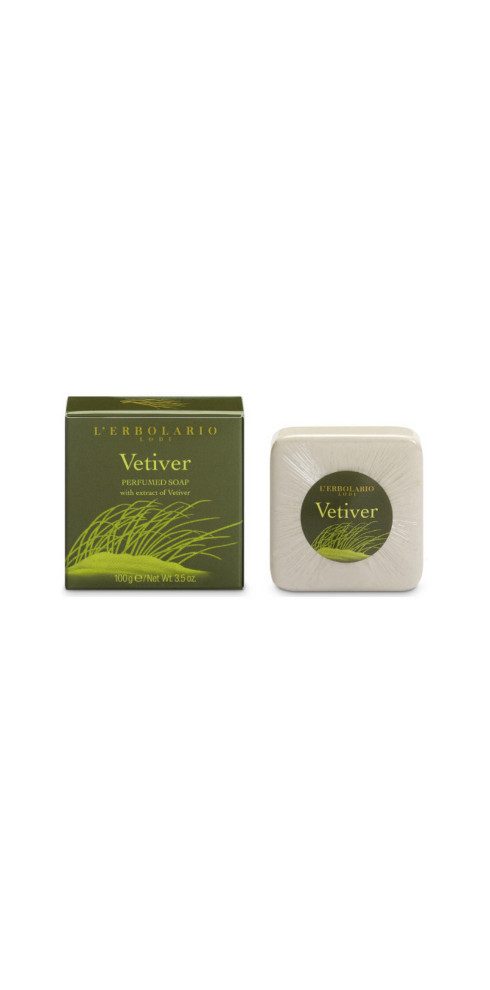 L´ERBOLARIO Handseife Vetiver 100g, NEUE grüne Herren-Linie