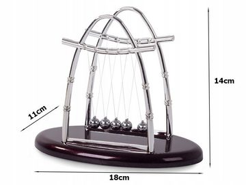 VERK GROUP Dekoobjekt Newton's XL Pendelspiel: Entspannung und Lernen, exklusiv bei Otto.de. (Newton's Pendel XL von Muwanzi - Einzigartiges Physikspiel., Muwanzi's Newton's Pendel XL - Physik und Eleganz), Faszinierendes Schreibtischaccessoire für Bildung und Anlässe.