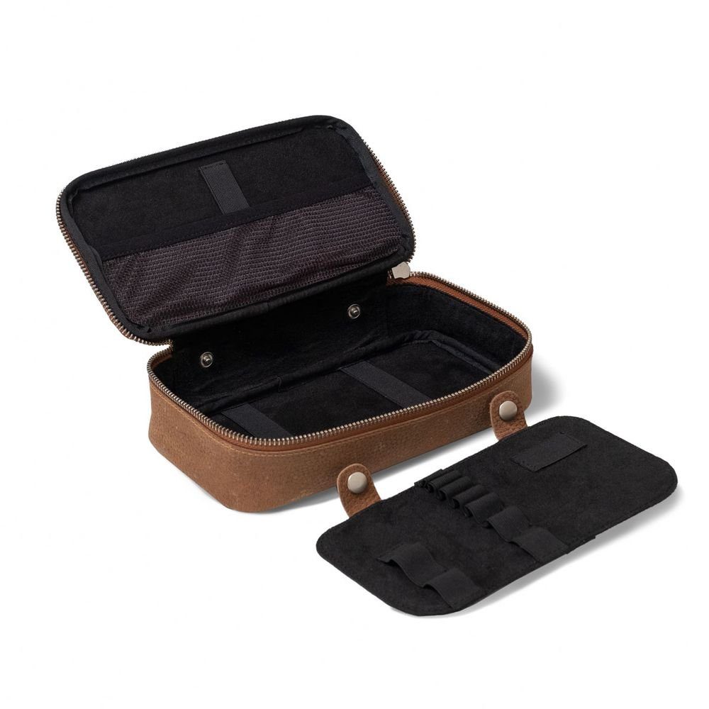 Jahn-Tasche Pencilbag Großes Doppel-Federmäppchen XL, Leder, günstig online kaufen