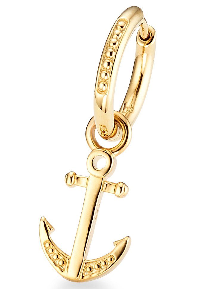 Bruno Banani Single-Creole Schmuck Geschenk Silber 925 Ohrschmuck Ohrring Anker, Einhänger abnehmbar